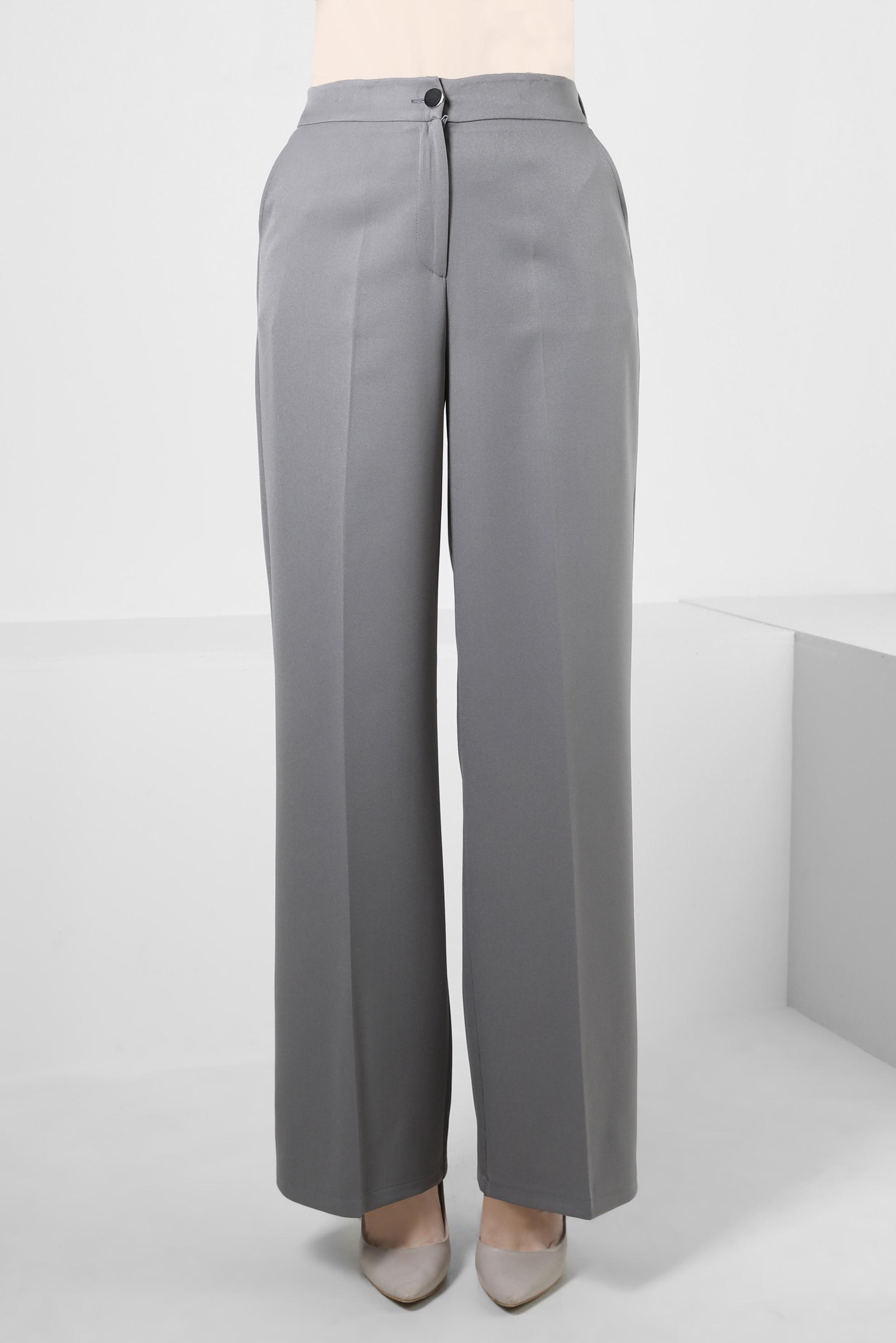 Tesettür giyim GRİ BOL PAÇA CEPLİ PANTOLON 70568