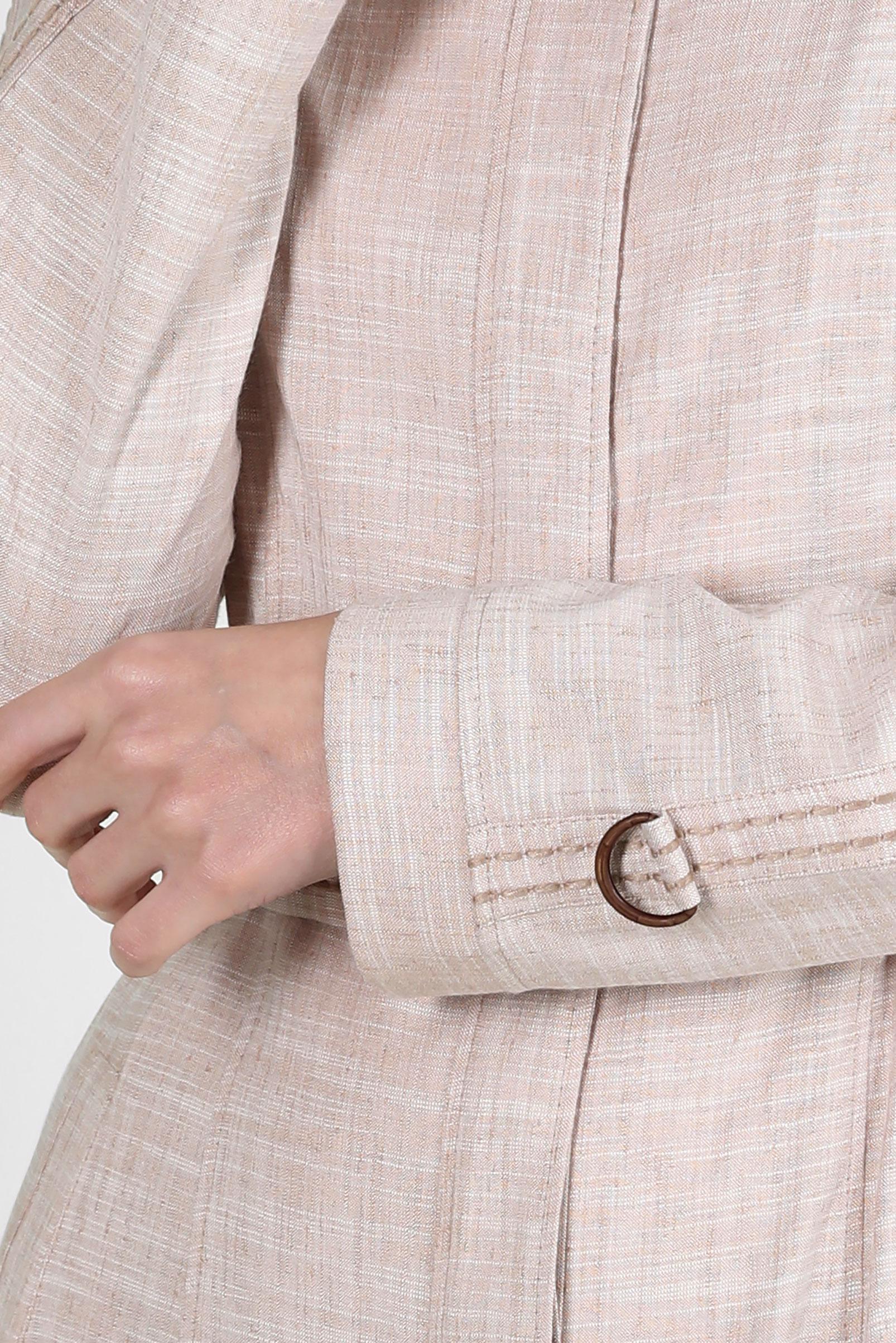 Tesettür giyim KAHVE KEMERLİ HAKİM YAKA PARDESÜ 10712