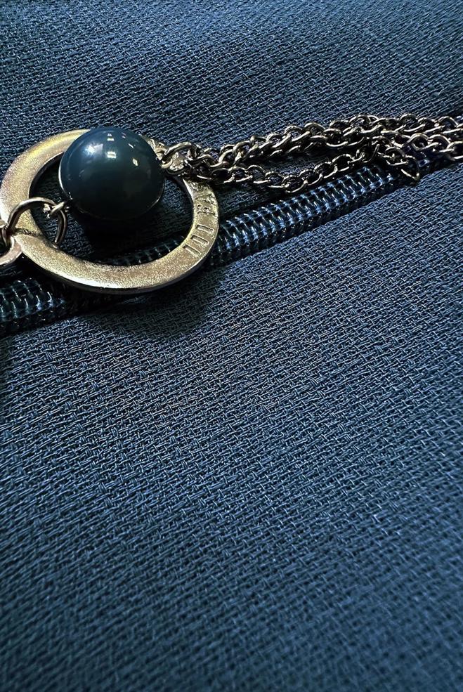 Tesettür giyim LACİVERT ÇIKARILABİLİR KAPÜŞONLU FERMUARLI PARDESÜ 10727 - ALVİNA