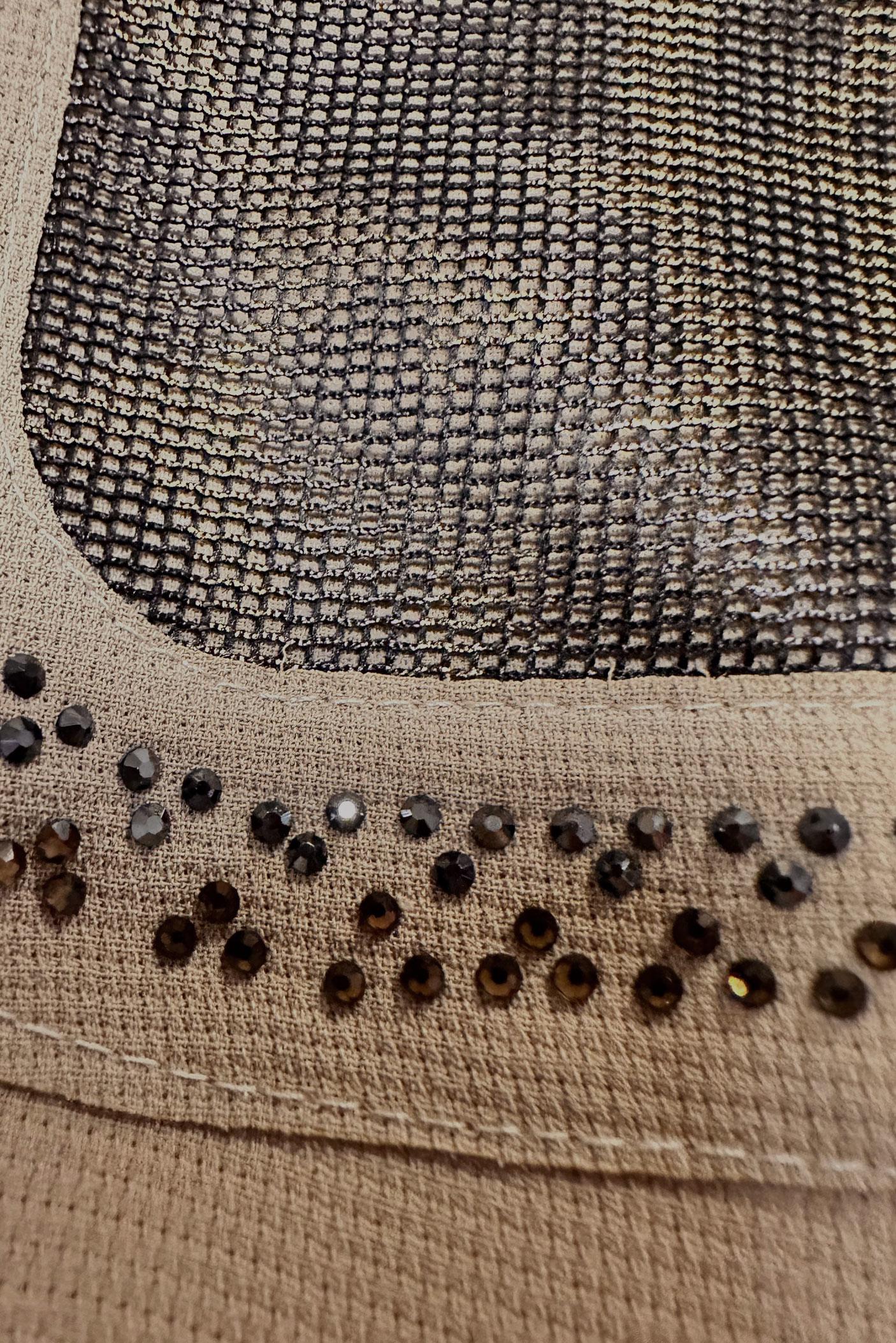 Vêtements hijab BEIGE PARDESSUS MOTIF LÉOPARD À CAPUCHE 10730