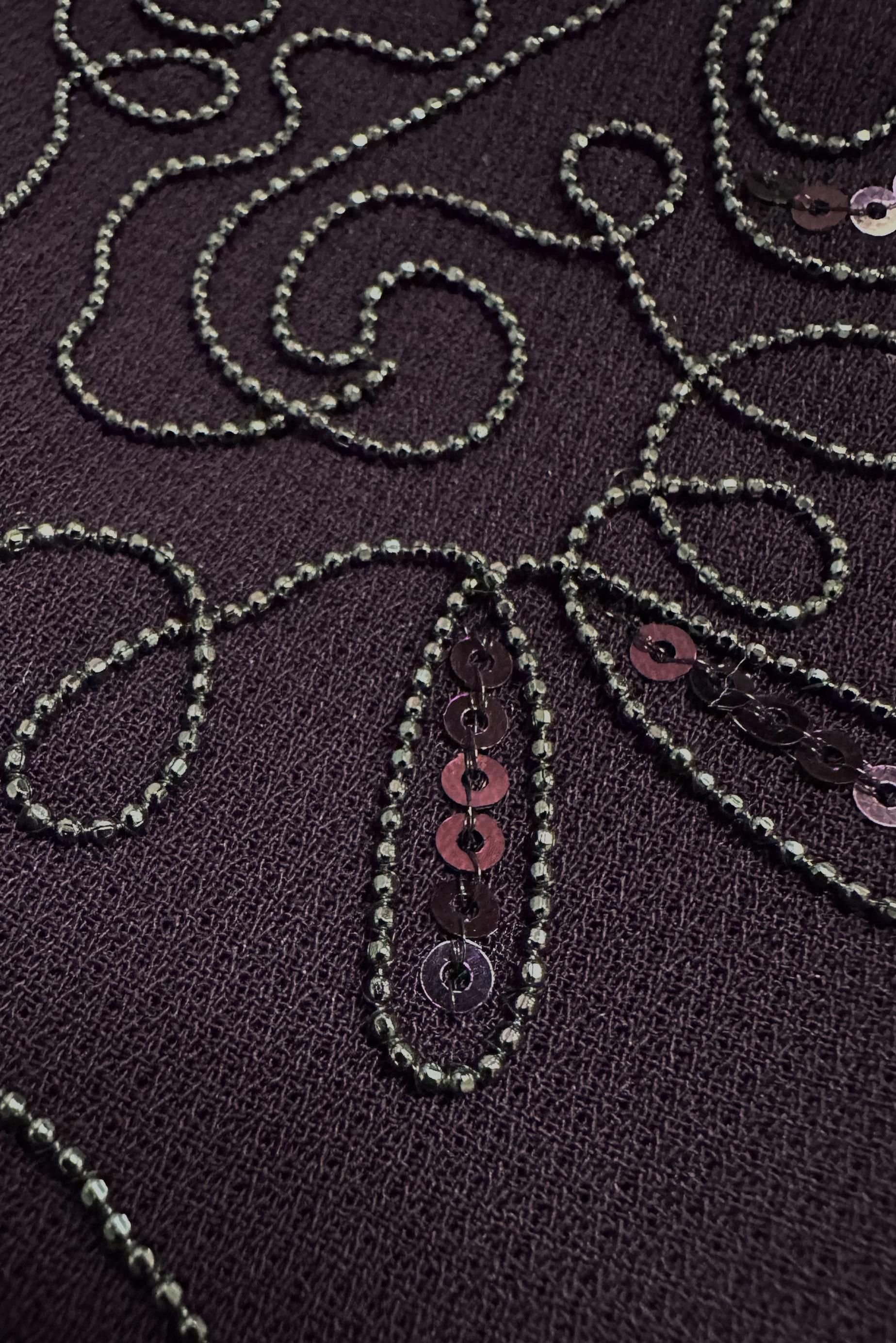 Tesettür giyim MÜRDÜM PUL PAYETLİ FERMUARLI PARDESÜ 10737