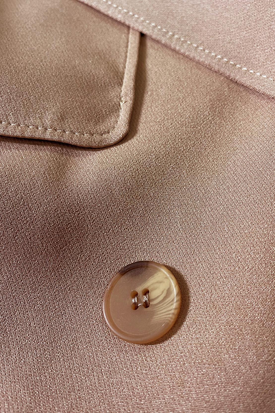 Tesettür giyim KAHVE KRUVAZE YAKA BANTLI KEMERLİ PARDESÜ 10776