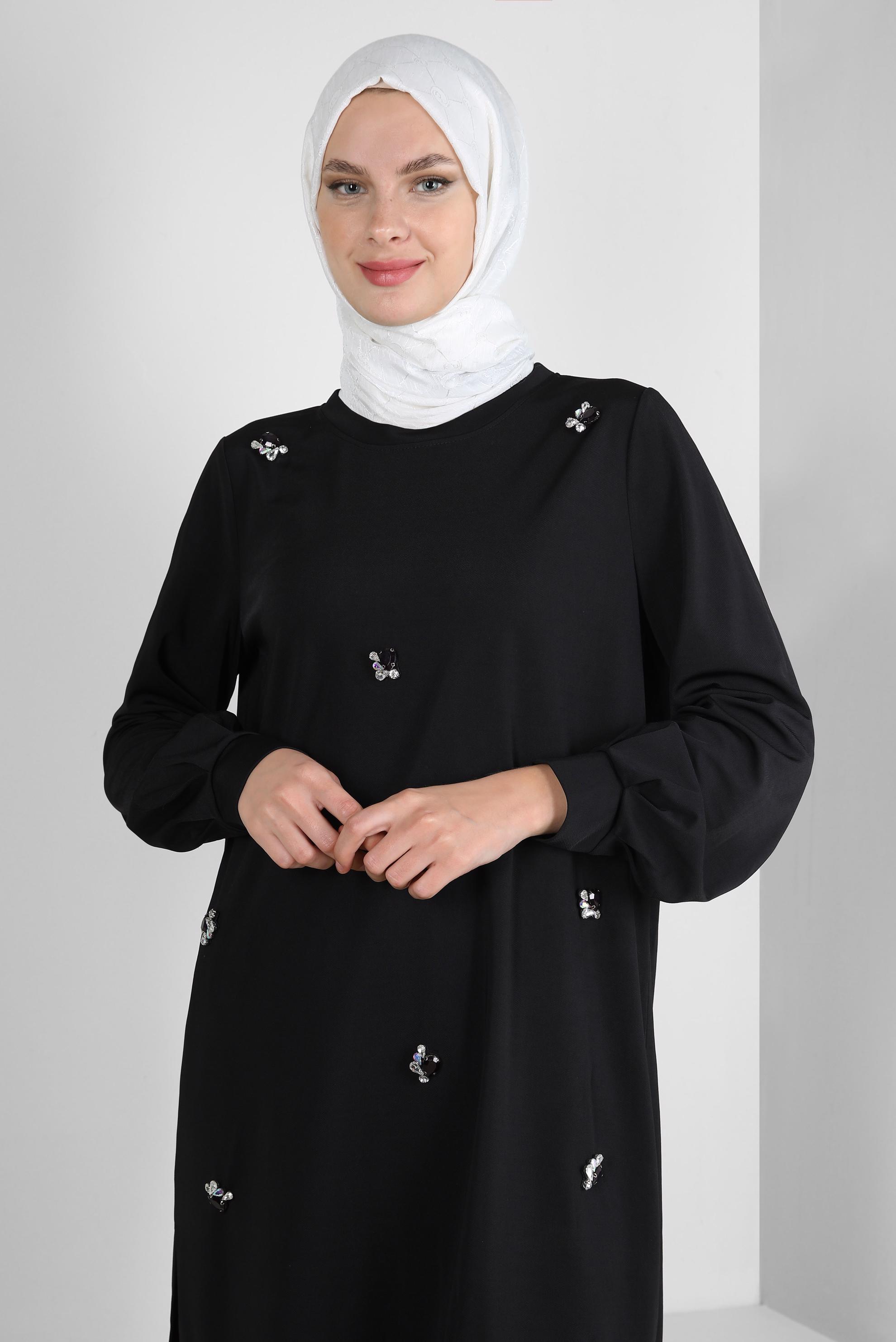 Tesettür giyim BEYAZ ALVİNA PAMUK FLOŞ ŞAL 8242 