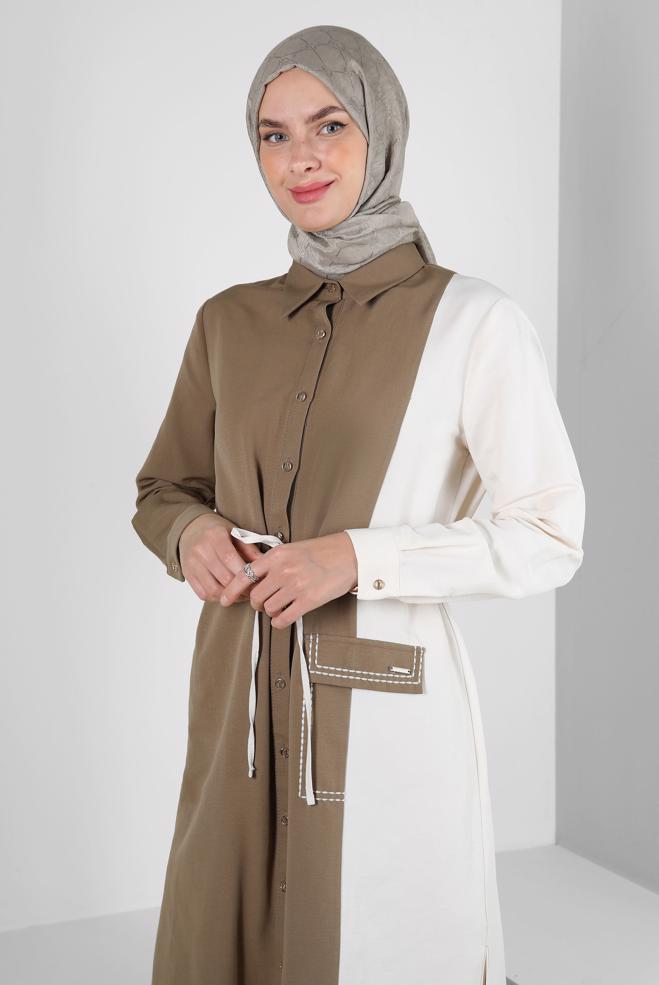 Tesettür giyim  ALVİNA PAMUK FLOŞ ŞAL 8242  - ALVİNA