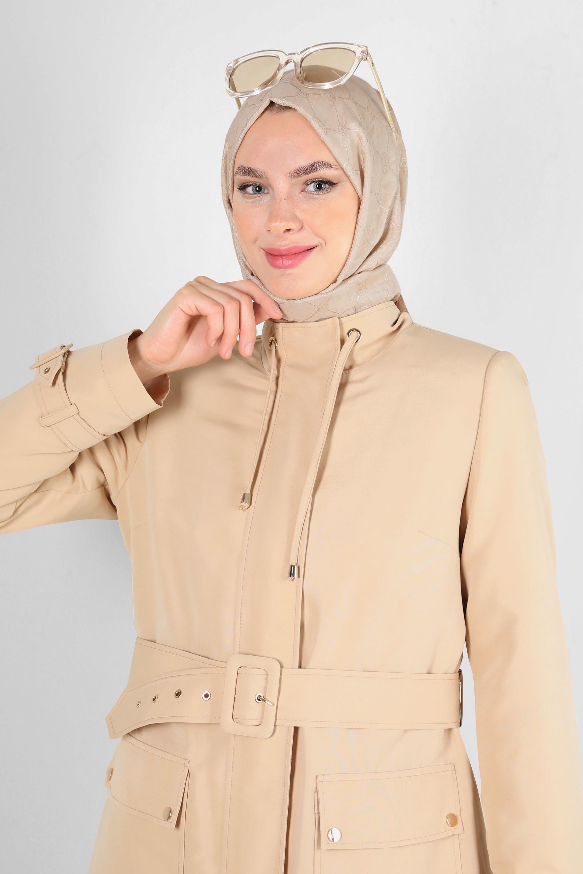 Tesettür giyim ALTIN ALVİNA PAMUK FLOŞ ŞAL 8242 