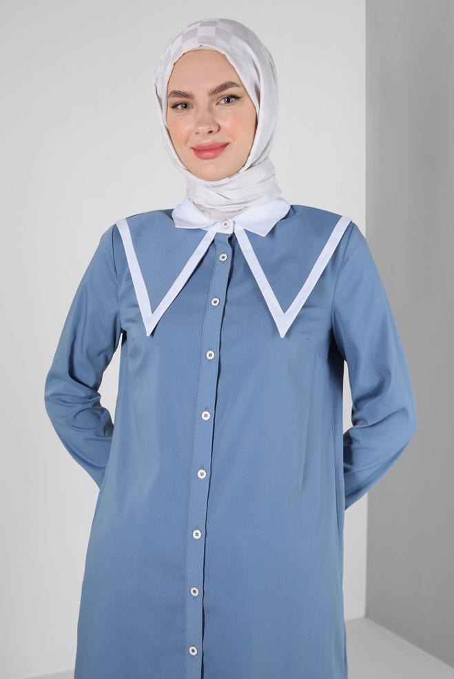 Tesettür giyim  ALVİNA DAMA DESEN PAMUK ŞAL 8243 - ALVİNA