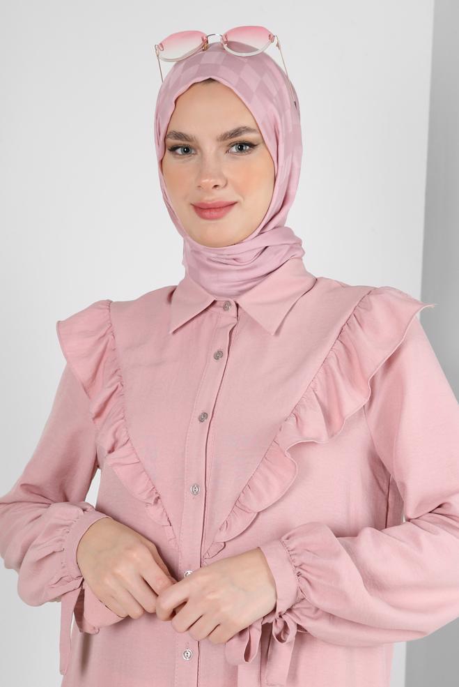 Tesettür giyim  ALVİNA DAMA DESEN PAMUK ŞAL 8243 - ALVİNA