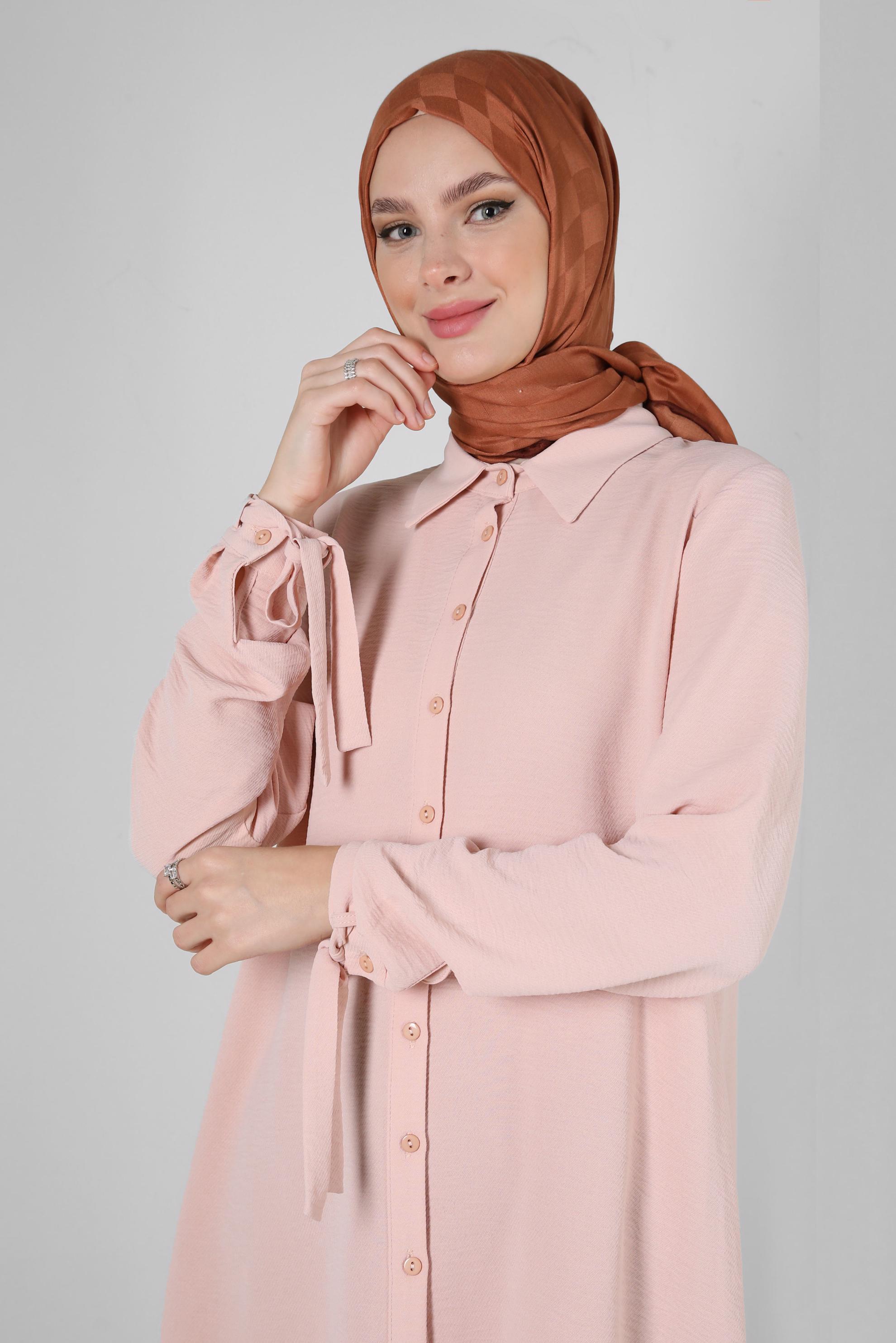 Tesettür giyim TABA ALVİNA DAMA DESEN PAMUK ŞAL 8243