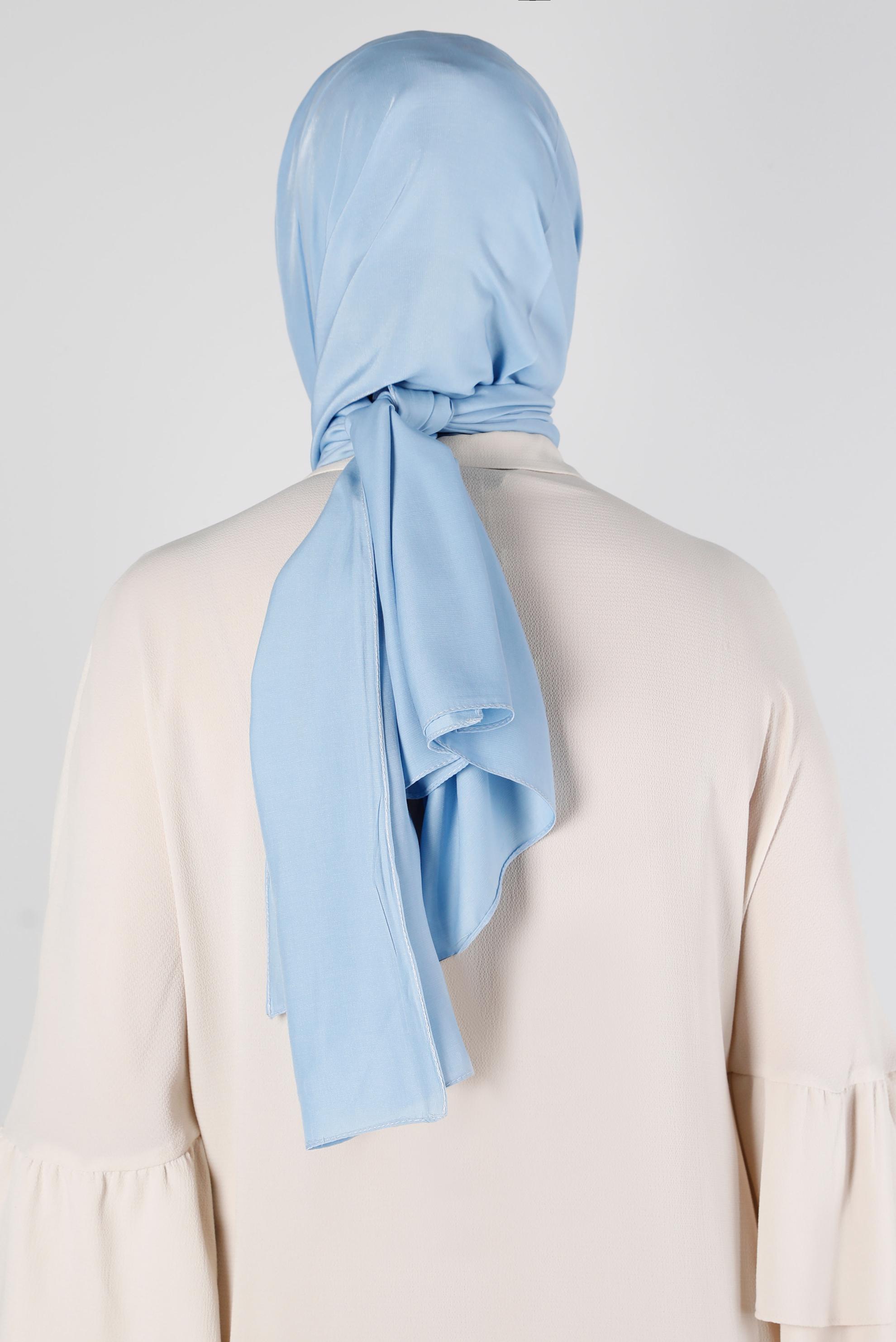 Tesettür giyim MAVİ ALVİNA İPEK MODAL ŞAL 8222