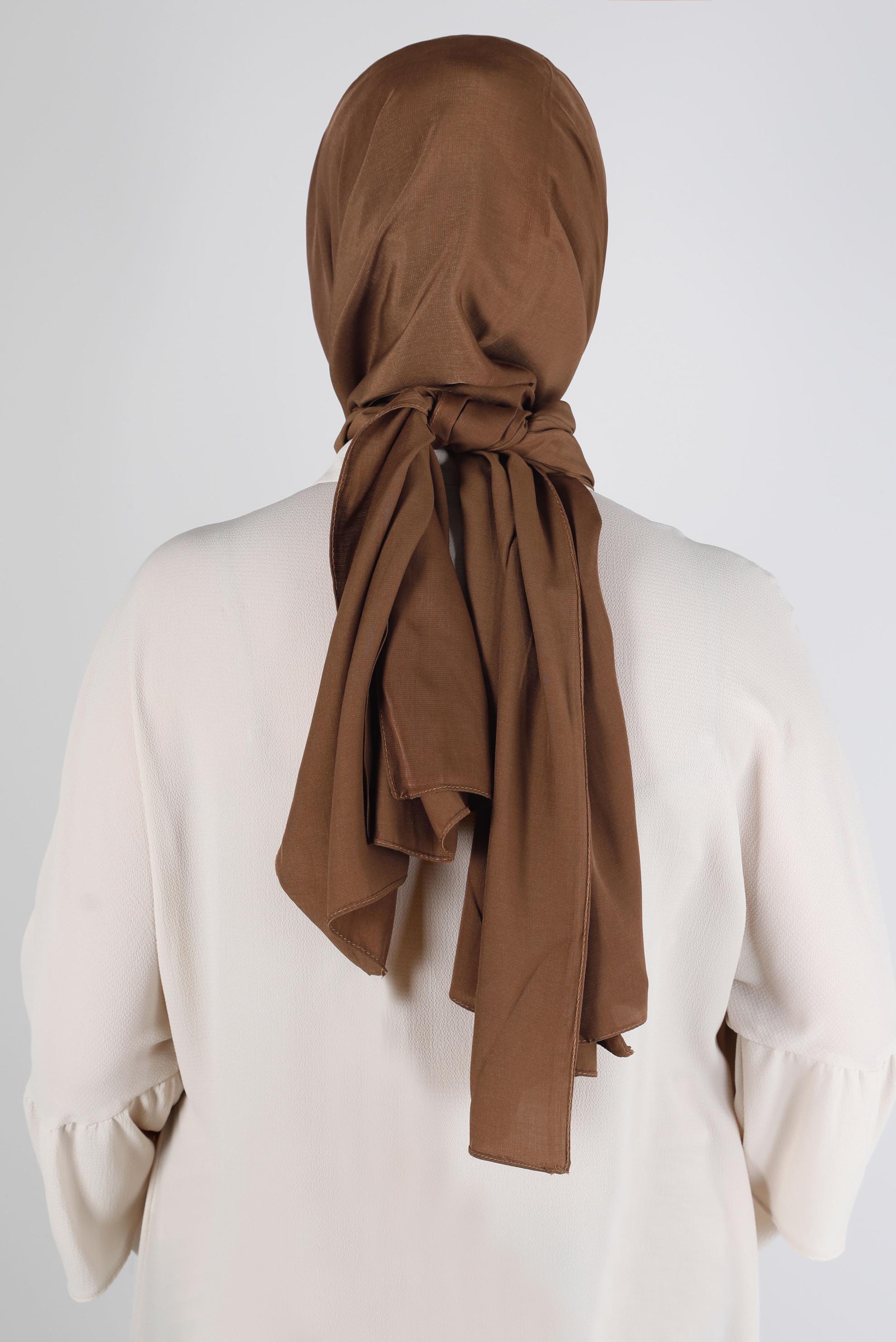 Tesettür giyim TABA ALVİNA İPEK MODAL ŞAL 8222