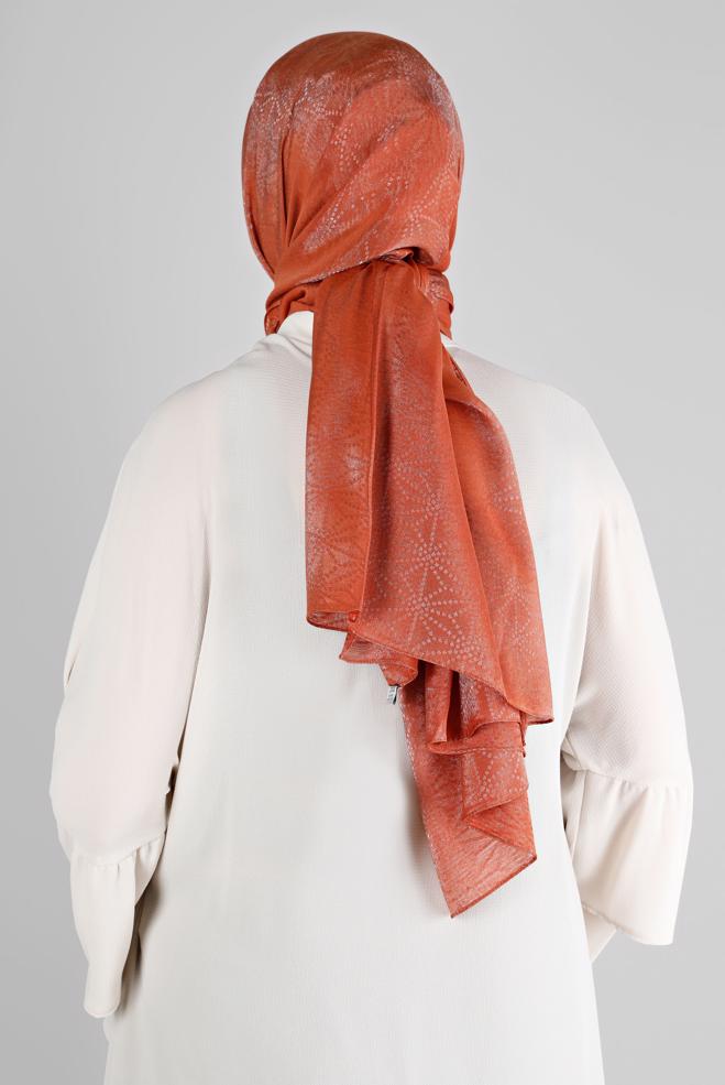 Vêtements hijab TABA ALVINA CHÂLE MOTIF GÉOMÉTRIQUE 8223 - ALVİNA