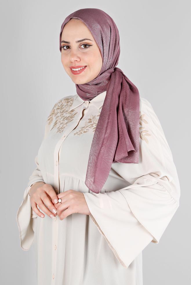 Vêtements hijab ROSE ALVINA CHÂLE MOTIF GÉOMÉTRIQUE 8223 - ALVİNA