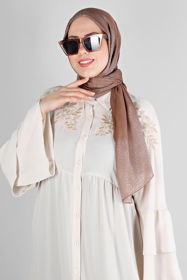 Vêtements hijab VISON ALVINA CHÂLE MOTIF GÉOMÉTRIQUE 8223 - ALVİNA