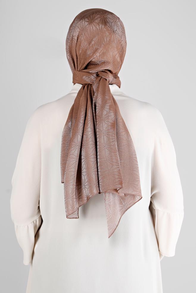 Vêtements hijab VISON ALVINA CHÂLE MOTIF GÉOMÉTRIQUE 8223 - ALVİNA