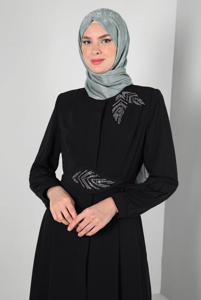 Tesettür giyim  ALVİNA ÇİÇEK DESEN ABİYE ŞAL 8224  - ALVİNA