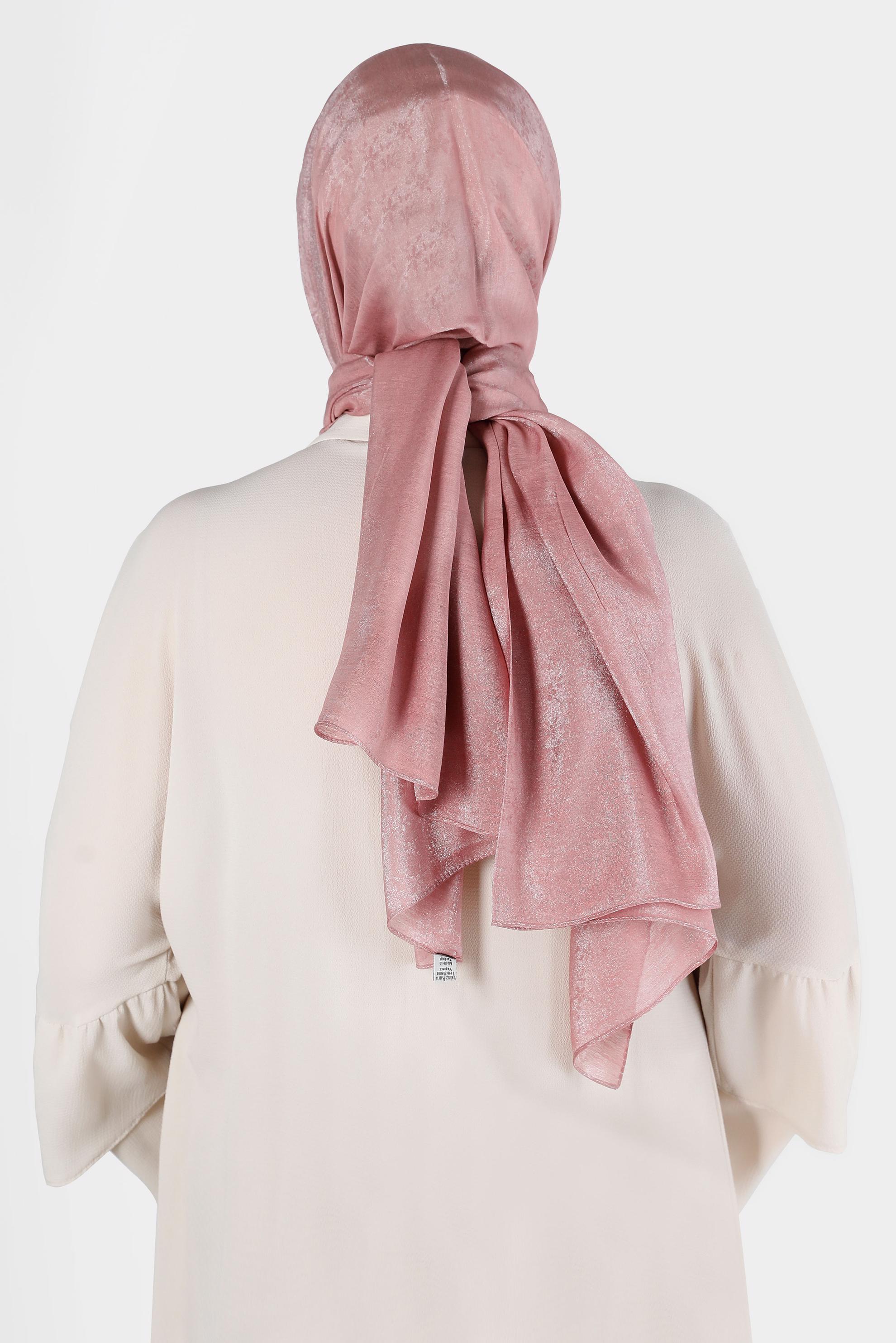 Tesettür giyim PUDRA ALVİNA ÇİÇEK DESEN ABİYE ŞAL 8224 