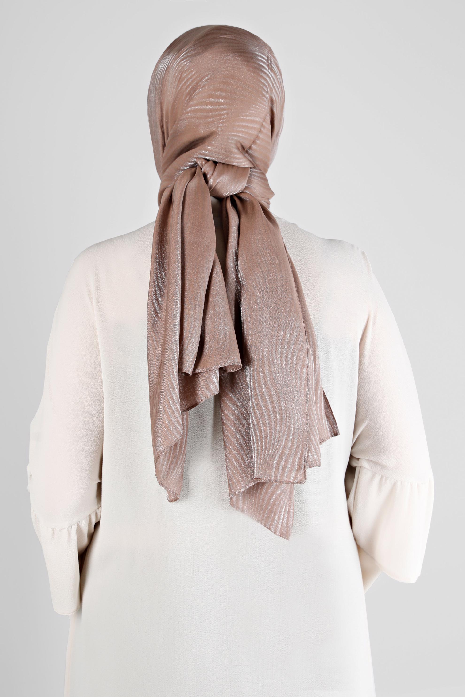 Vêtements hijab VISON ÉCHARPE À PAILLETTES ALVİNA 8225