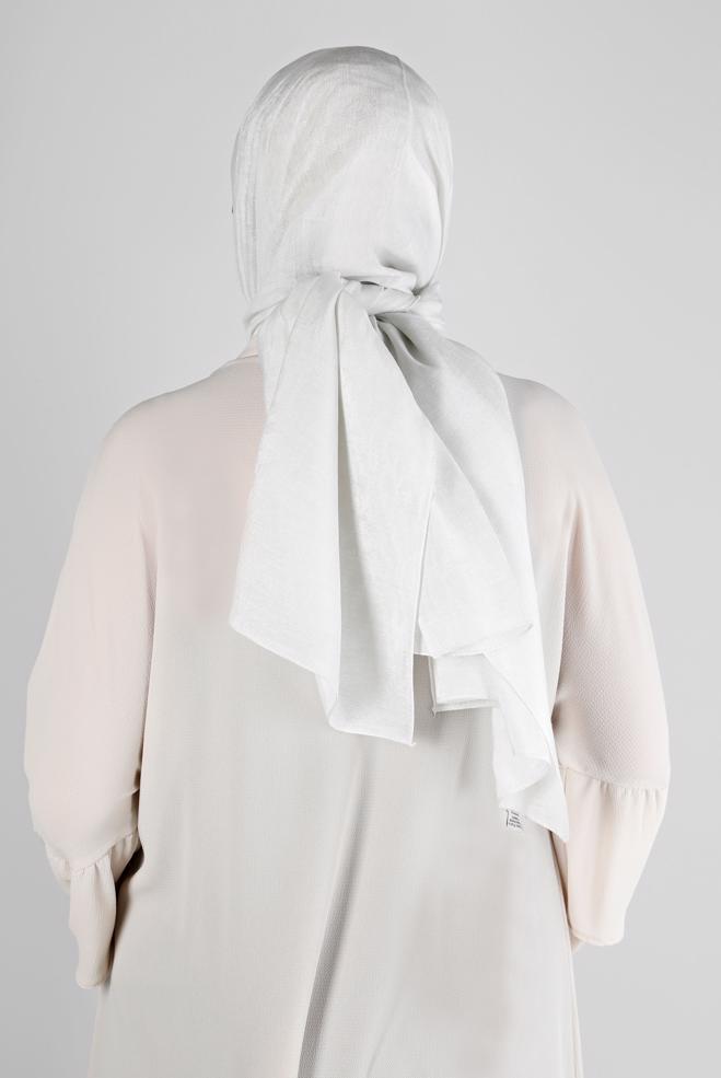 Vêtements hijab ÉCRUE CHÂLE DE SOIRÉE MOTIF LÉOPARD ALVINA 8226 - ALVİNA