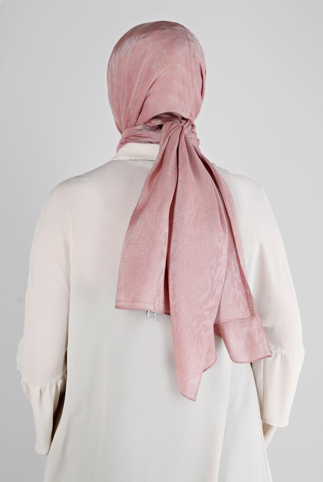 Vêtements hijab POUDRE CHÂLE DE SOIRÉE MOTIF LÉOPARD ALVINA 8226 - ALVİNA