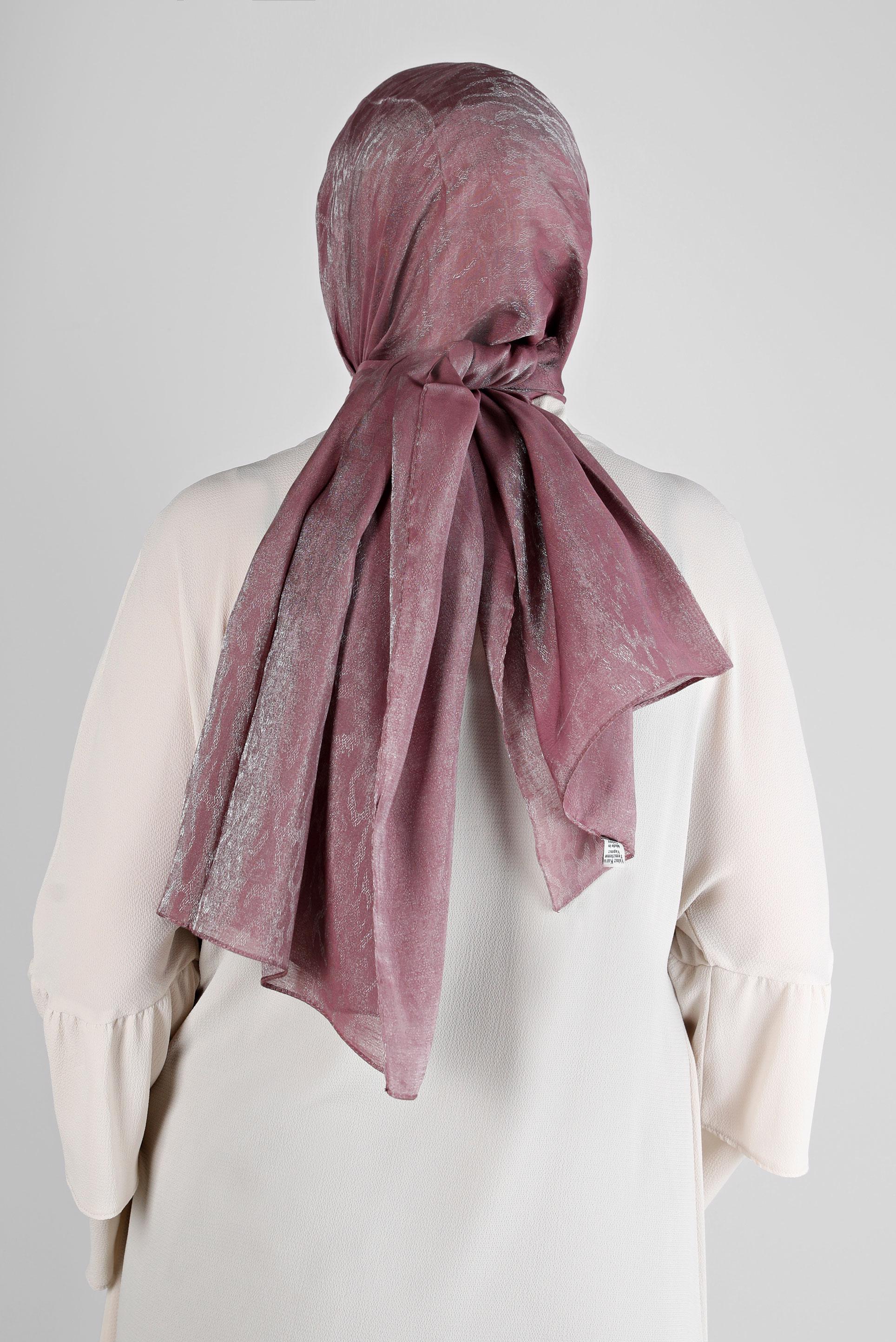 Vêtements hijab ROSE CHÂLE DE SOIRÉE MOTIF LÉOPARD ALVINA 8226