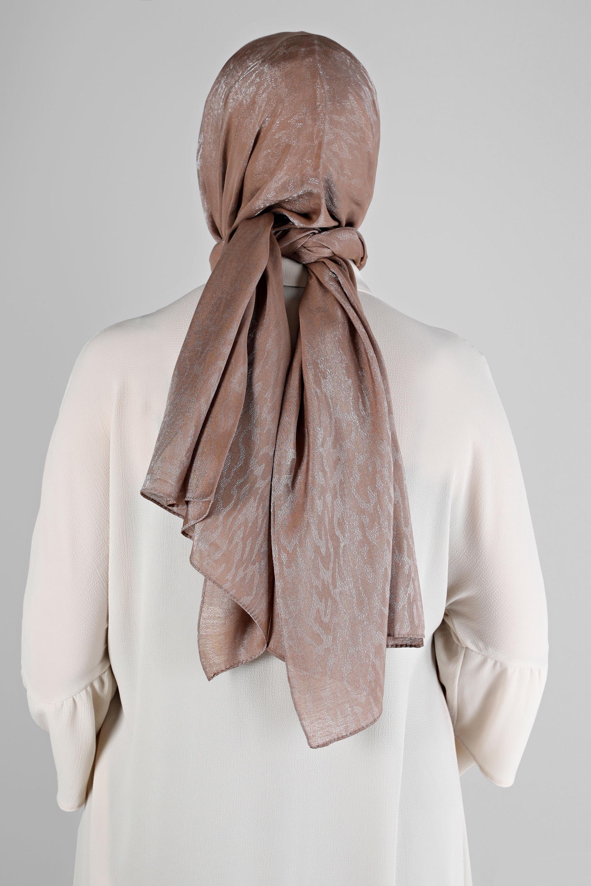 Vêtements hijab VISON CHÂLE DE SOIRÉE MOTIF LÉOPARD ALVINA 8226