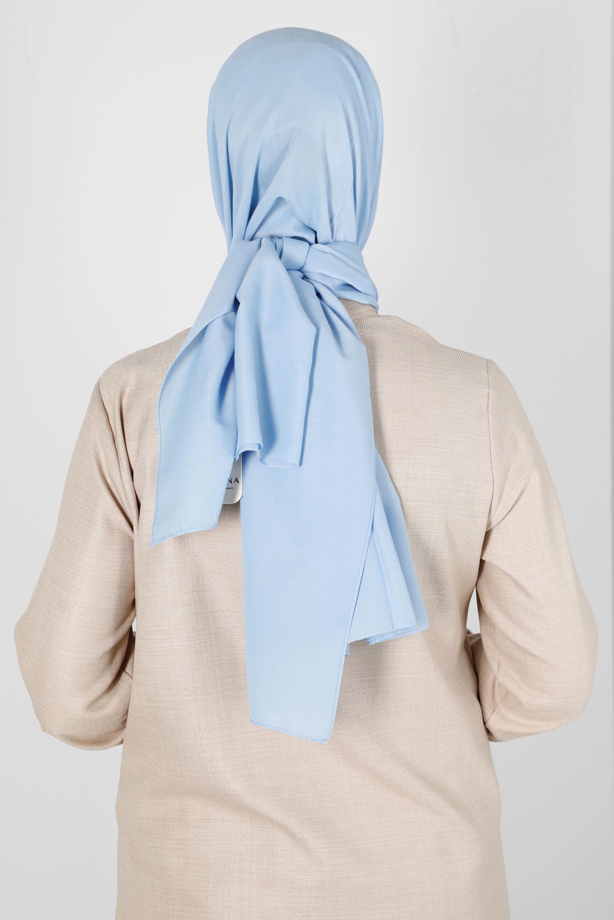 Tesettür giyim MAVİ ALVİNA SOFT ŞAL 8234