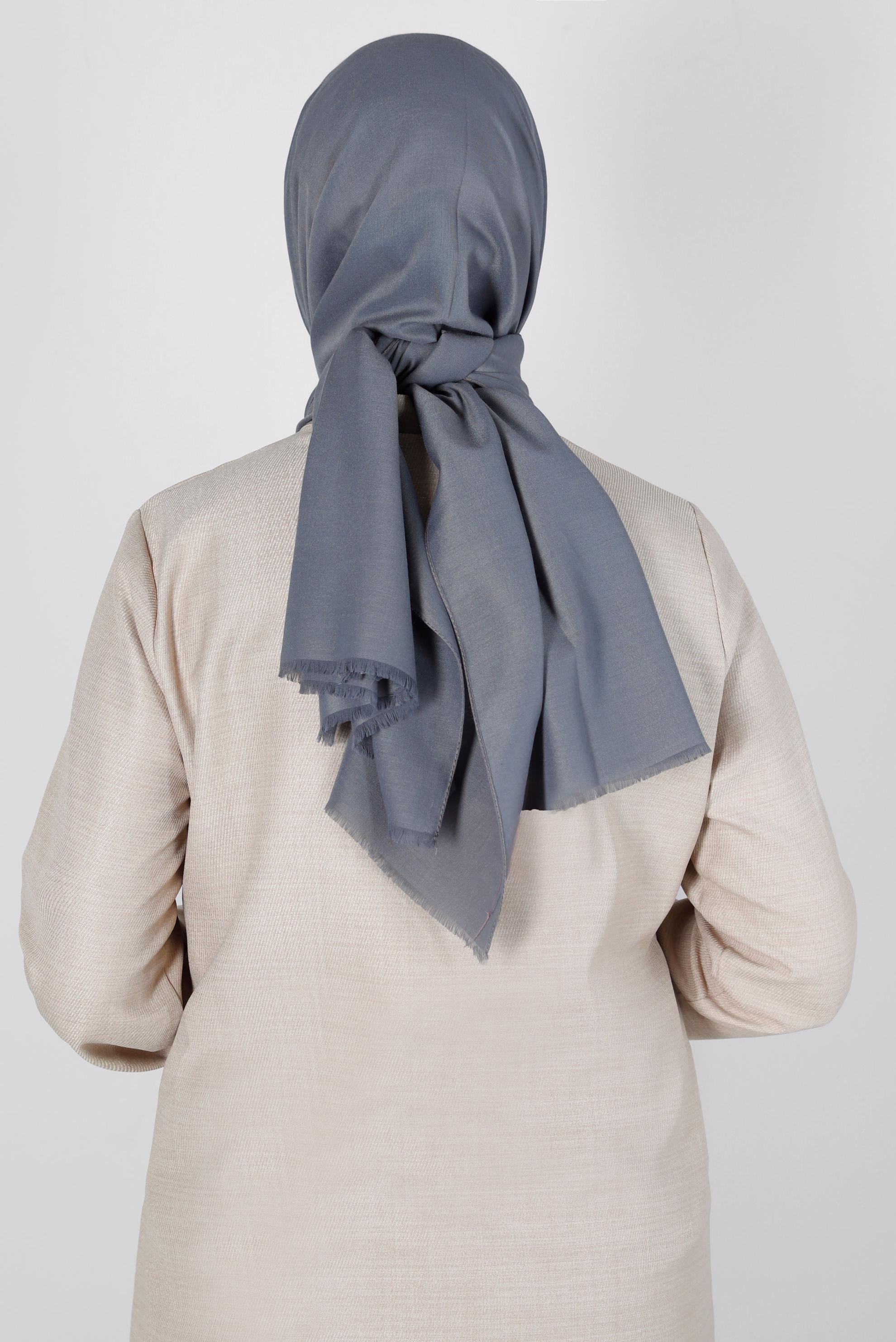 Tesettür giyim GRİ ALVİNA SOFT ŞAL 8234