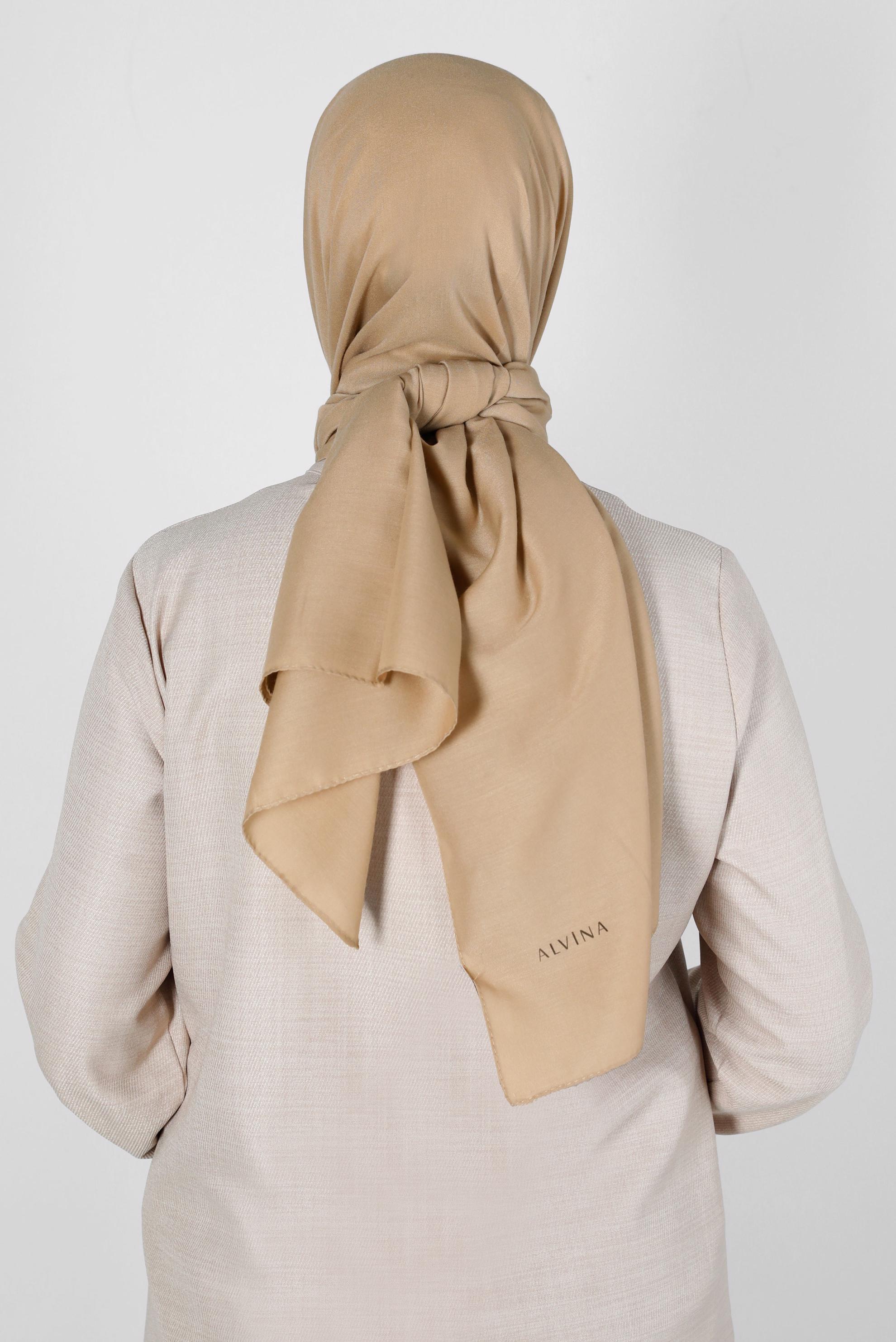 Tesettür giyim KAHVE ALVİNA SOFT ŞAL 8234