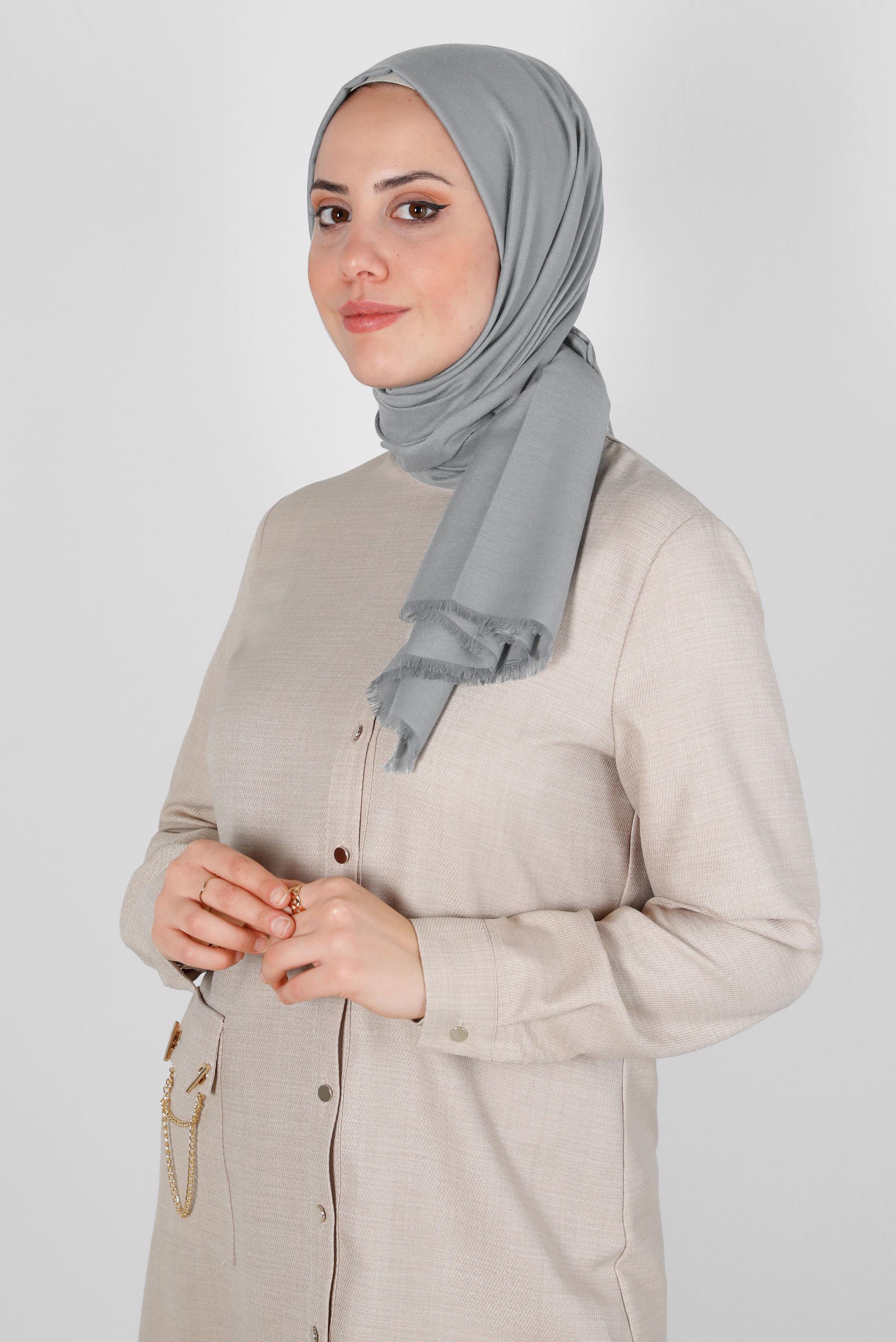 Tesettür giyim GÜMÜŞ ALVİNA SOFT ŞAL 8234