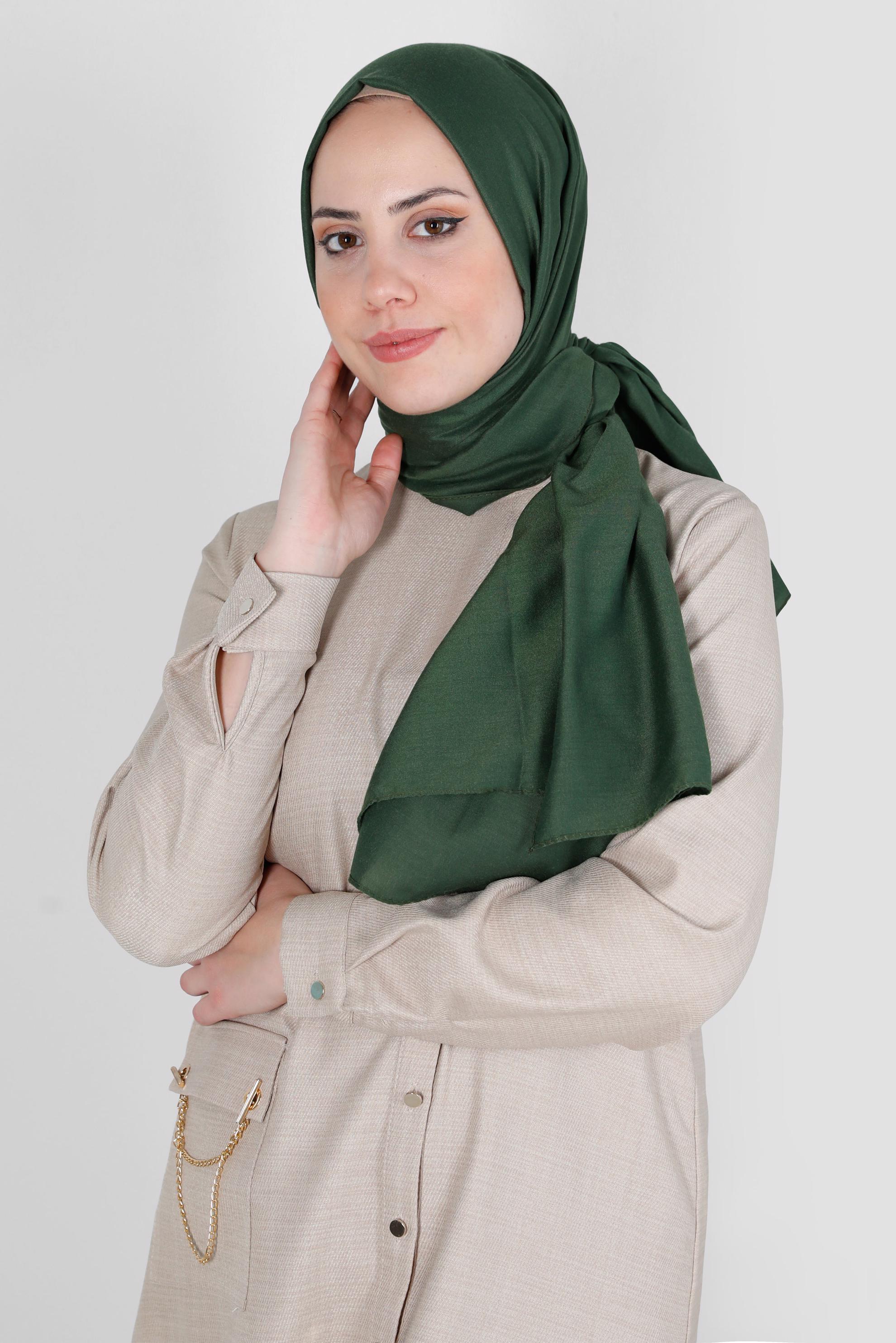 Tesettür giyim HAKİ ALVİNA SOFT ŞAL 8234