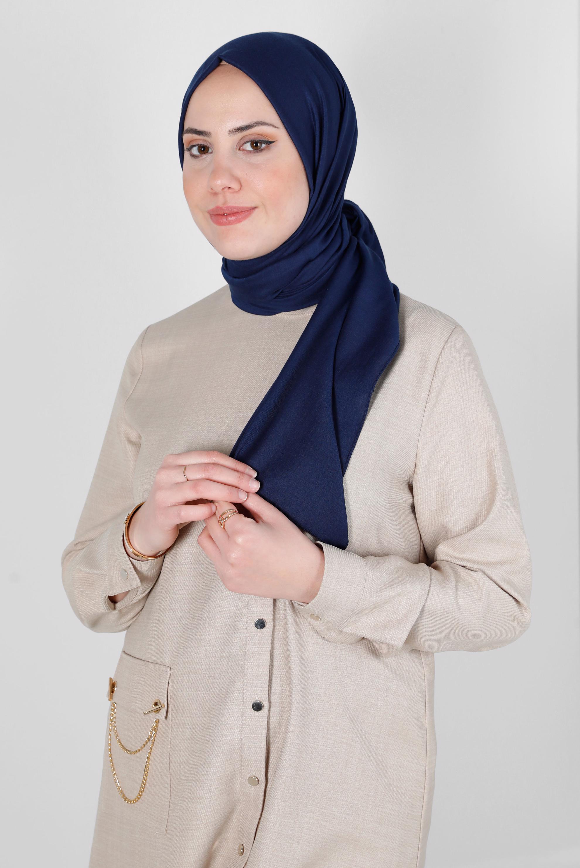 Tesettür giyim LACİVERT ALVİNA SOFT ŞAL 8234