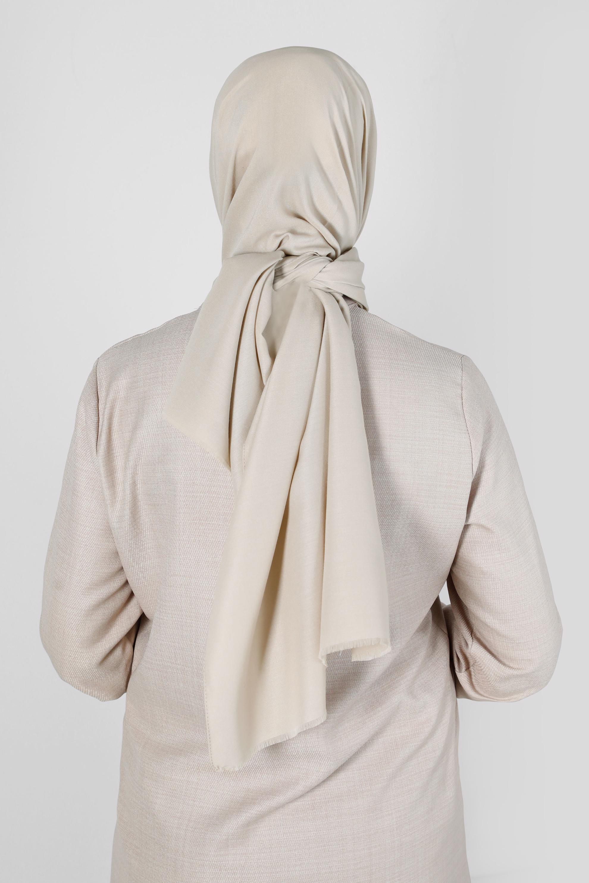 Tesettür giyim BEJ ALVİNA SOFT ŞAL 8234