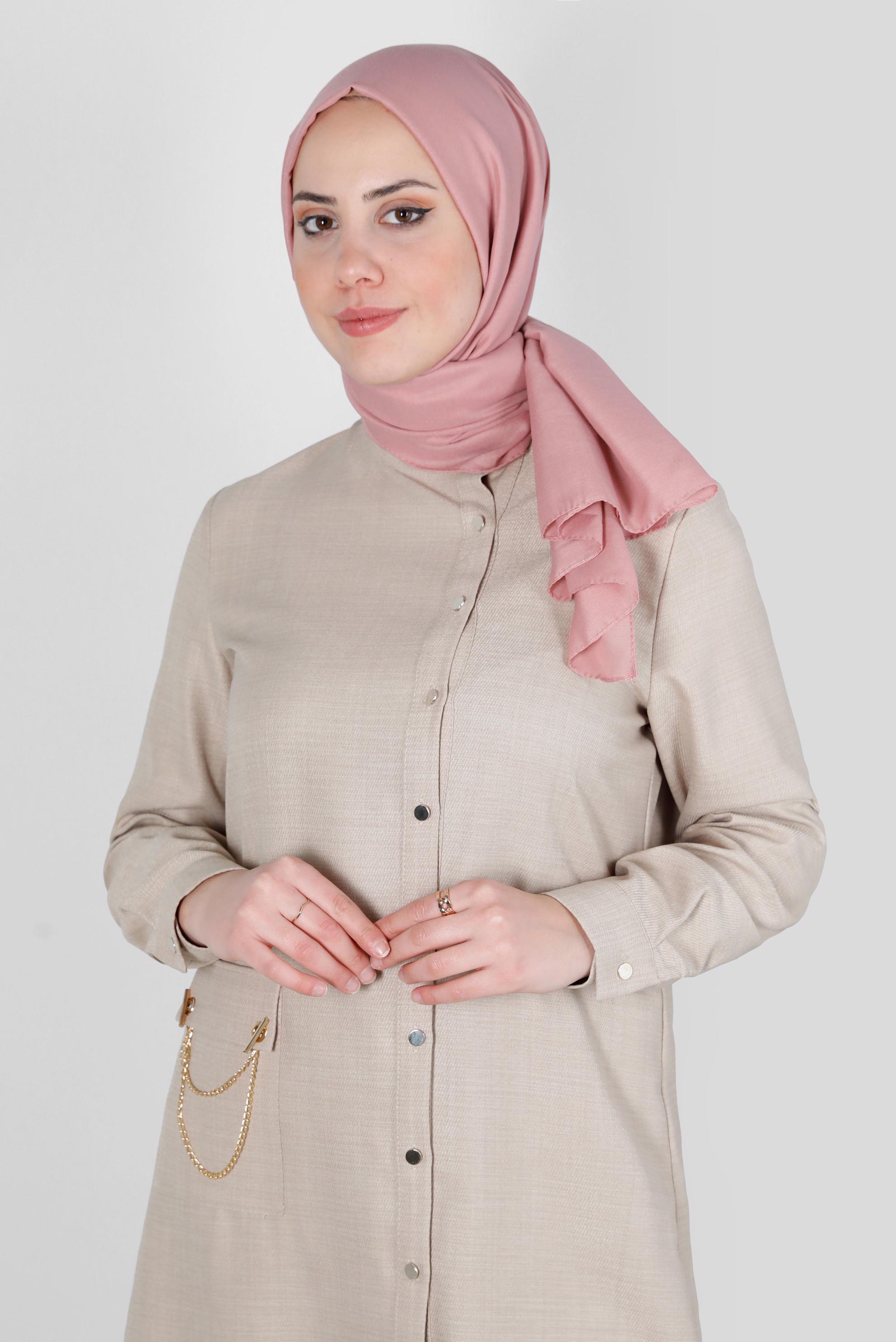 Tesettür giyim PUDRA ALVİNA SOFT ŞAL 8234