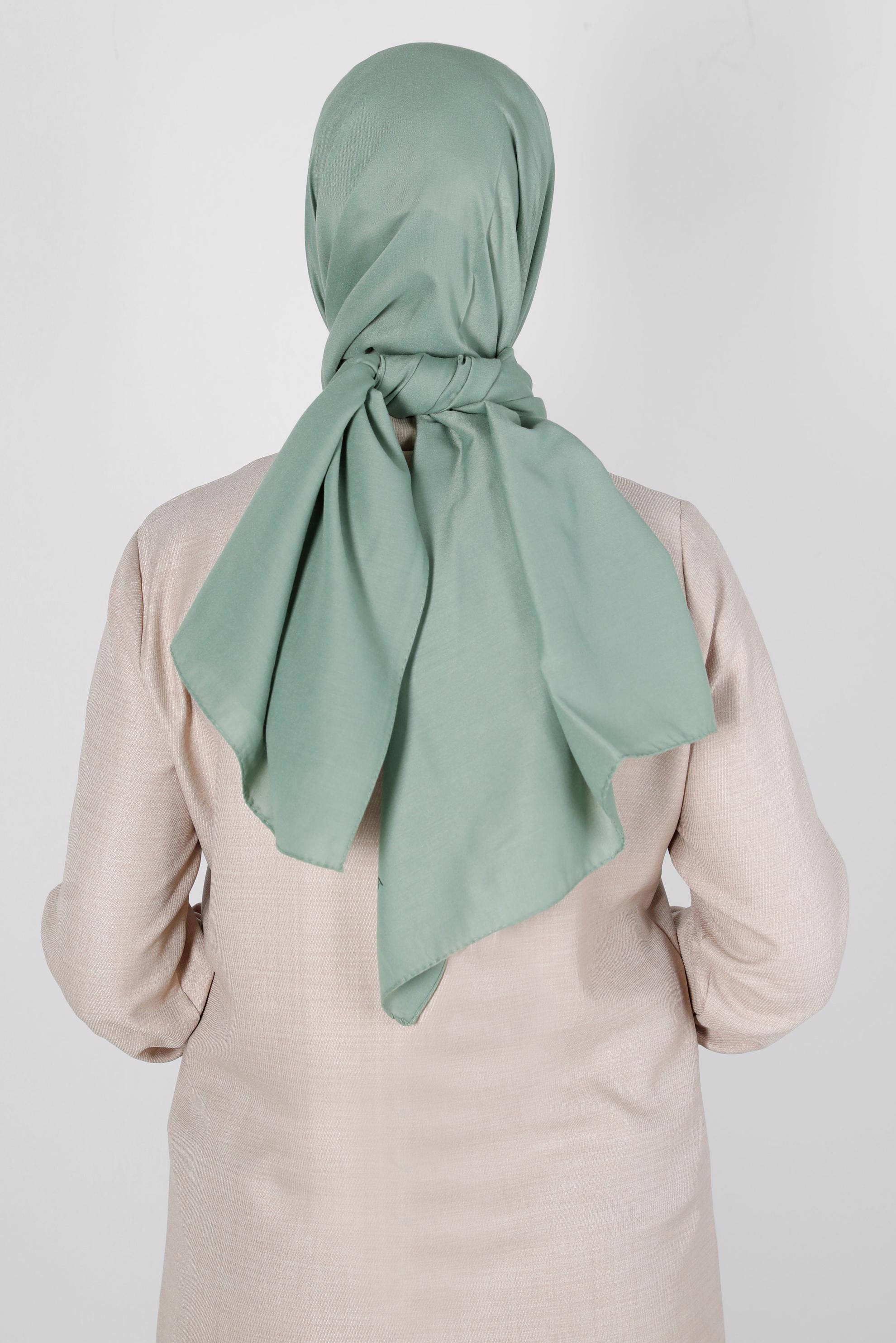 Tesettür giyim YEŞİL ALVİNA SOFT ŞAL 8234