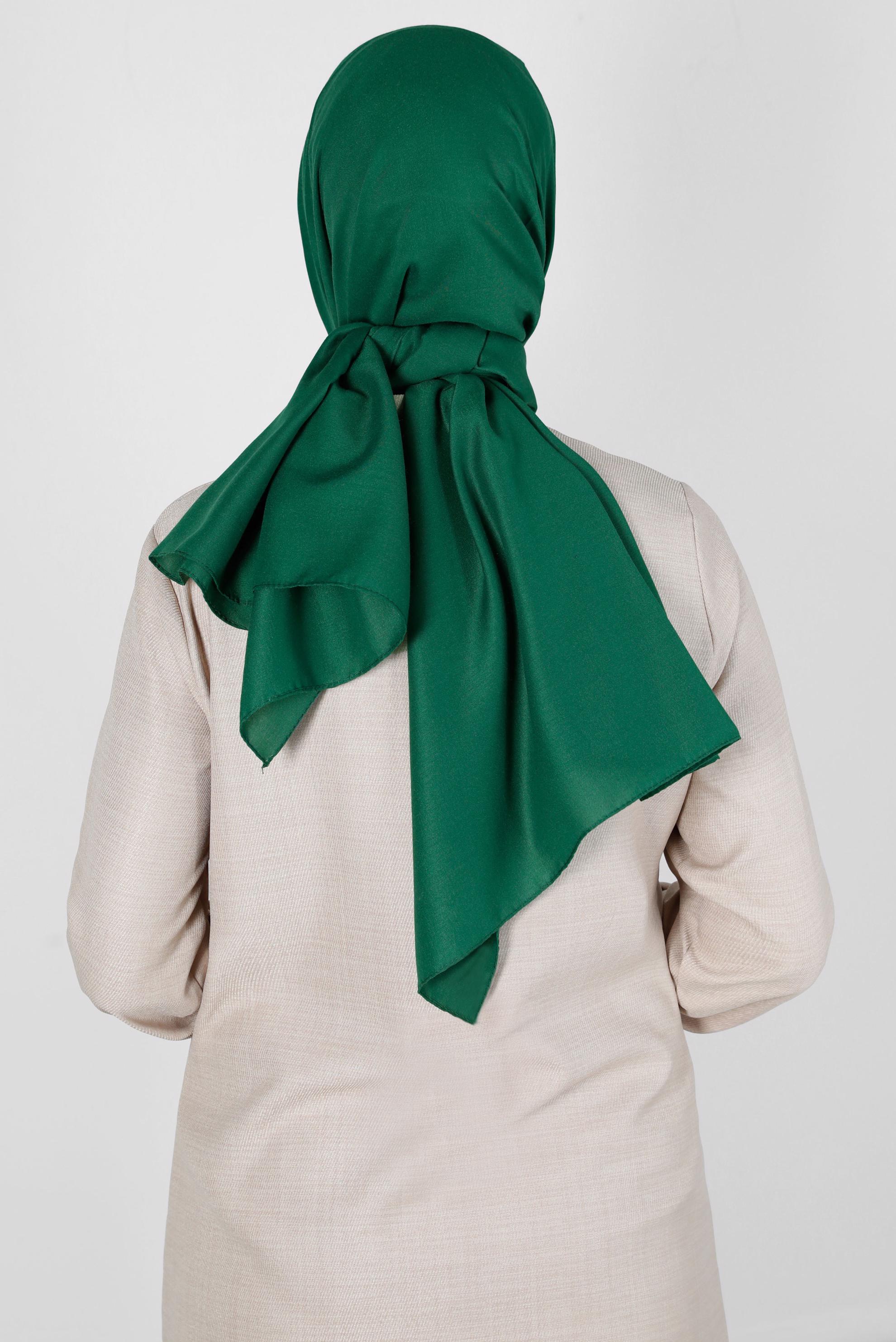 Tesettür giyim YEŞİL ALVİNA SOFT ŞAL 8234