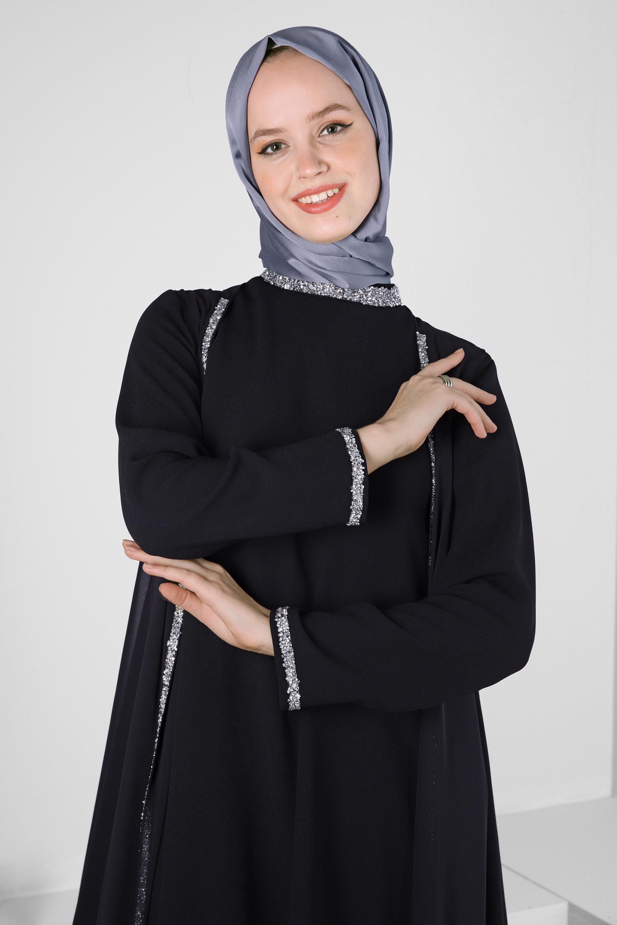 Tesettür giyim GRİ ALVİNA DÜZ ŞAL 8235