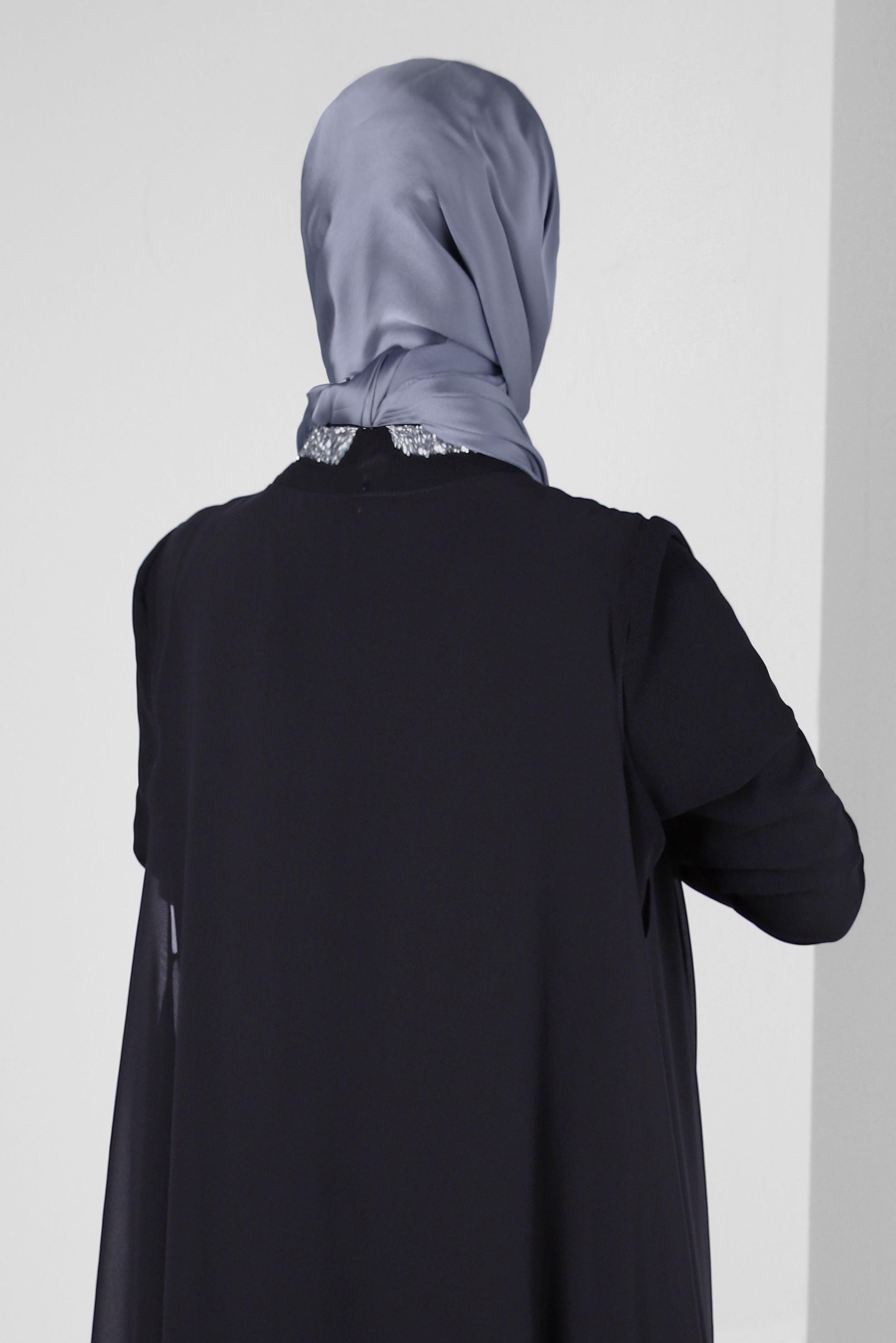 Tesettür giyim GRİ ALVİNA DÜZ ŞAL 8235