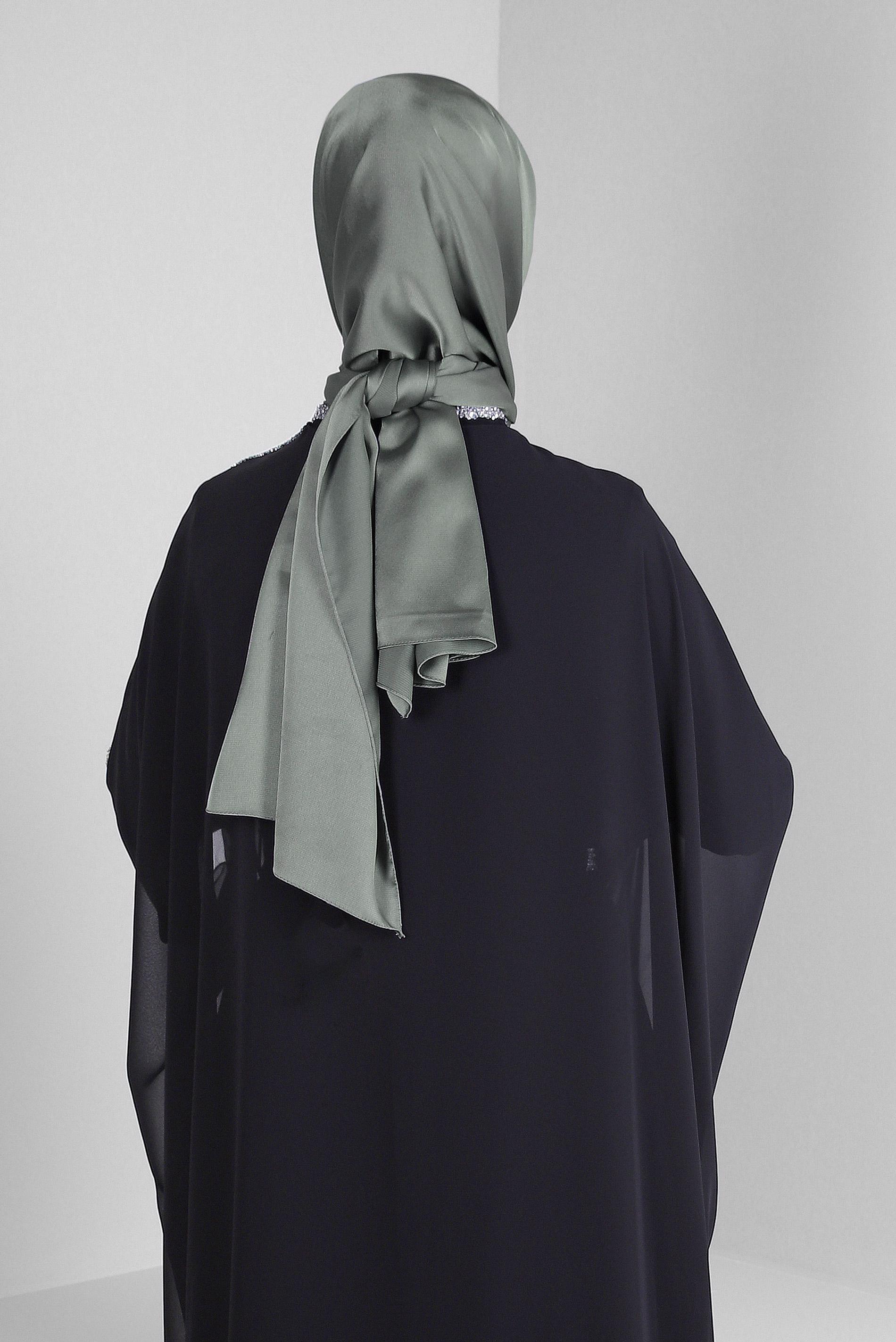 Tesettür giyim GÜMÜŞ ALVİNA DÜZ ŞAL 8235