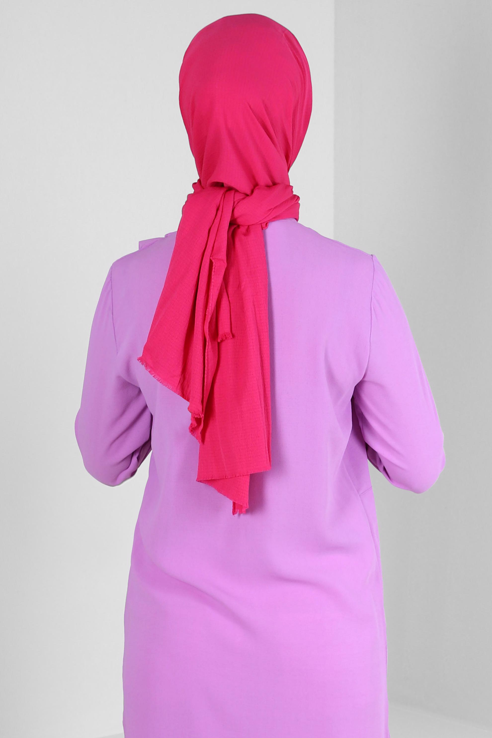 Tesettür giyim FUŞYA ALVİNA DÜZ ŞAL 8236