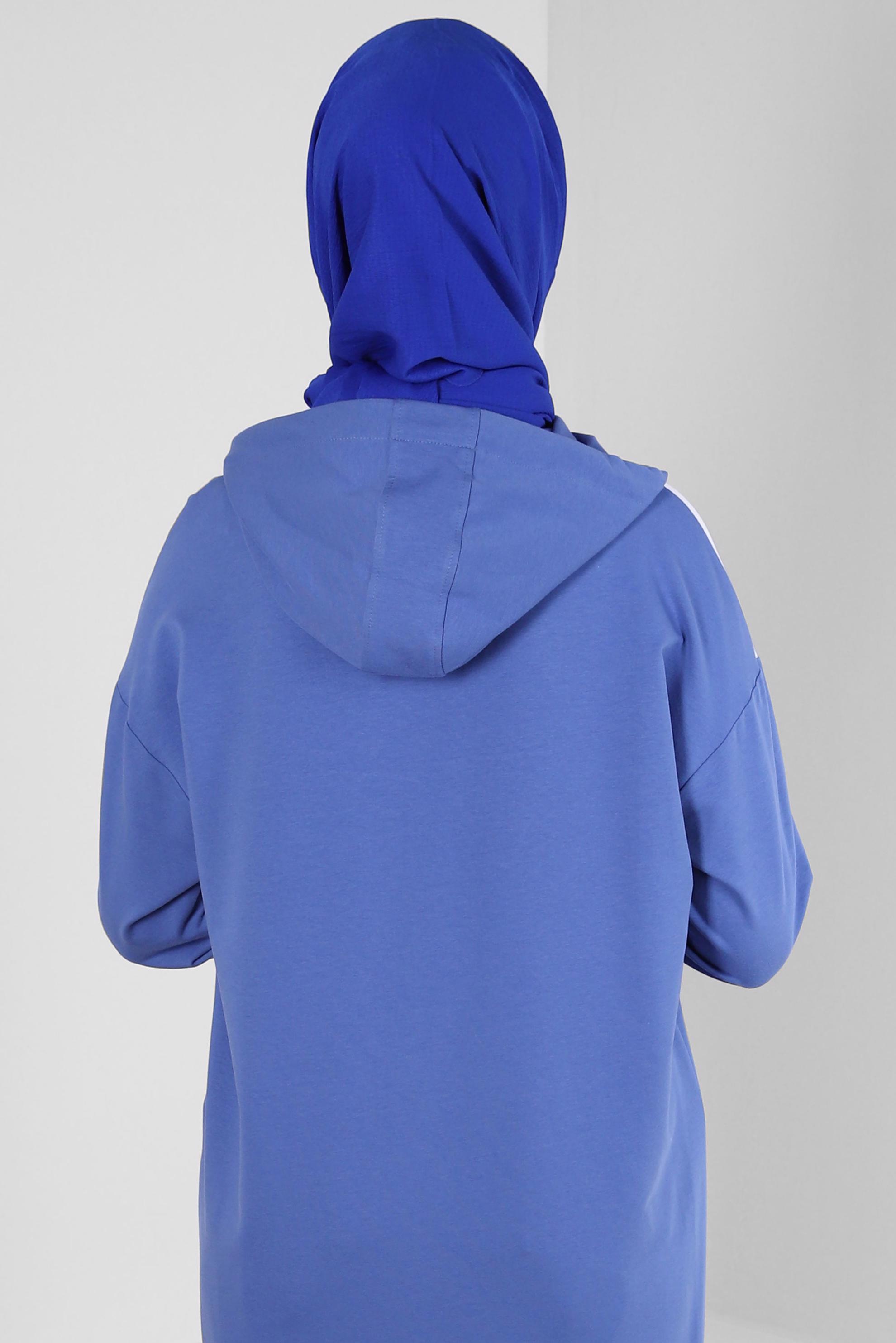 Tesettür giyim LACİVERT ALVİNA DÜZ ŞAL 8236