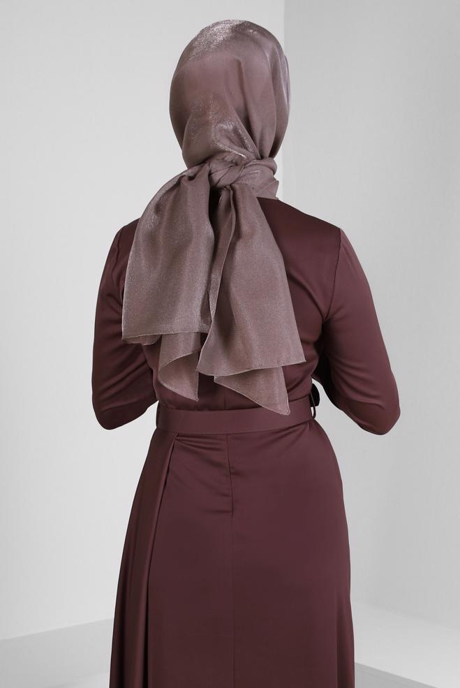 Vêtements hijab BEIGE CHÂLE À PAILLETTES ALVINA 8240 - ALVİNA