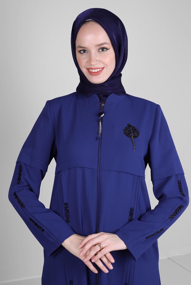 Vêtements hijab BLEU MARINE CHÂLE À PAILLETTES ALVINA 8240 - ALVİNA