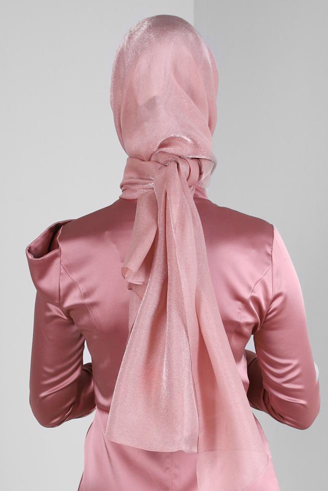 Vêtements hijab POUDRE CHÂLE À PAILLETTES ALVINA 8240 - ALVİNA