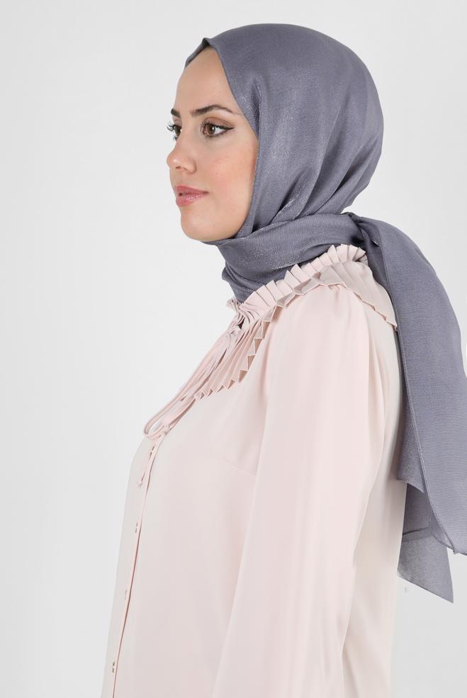 Vêtements hijab GRIS CHÂLE À PAILLETTES ALVINA 8240 - ALVİNA