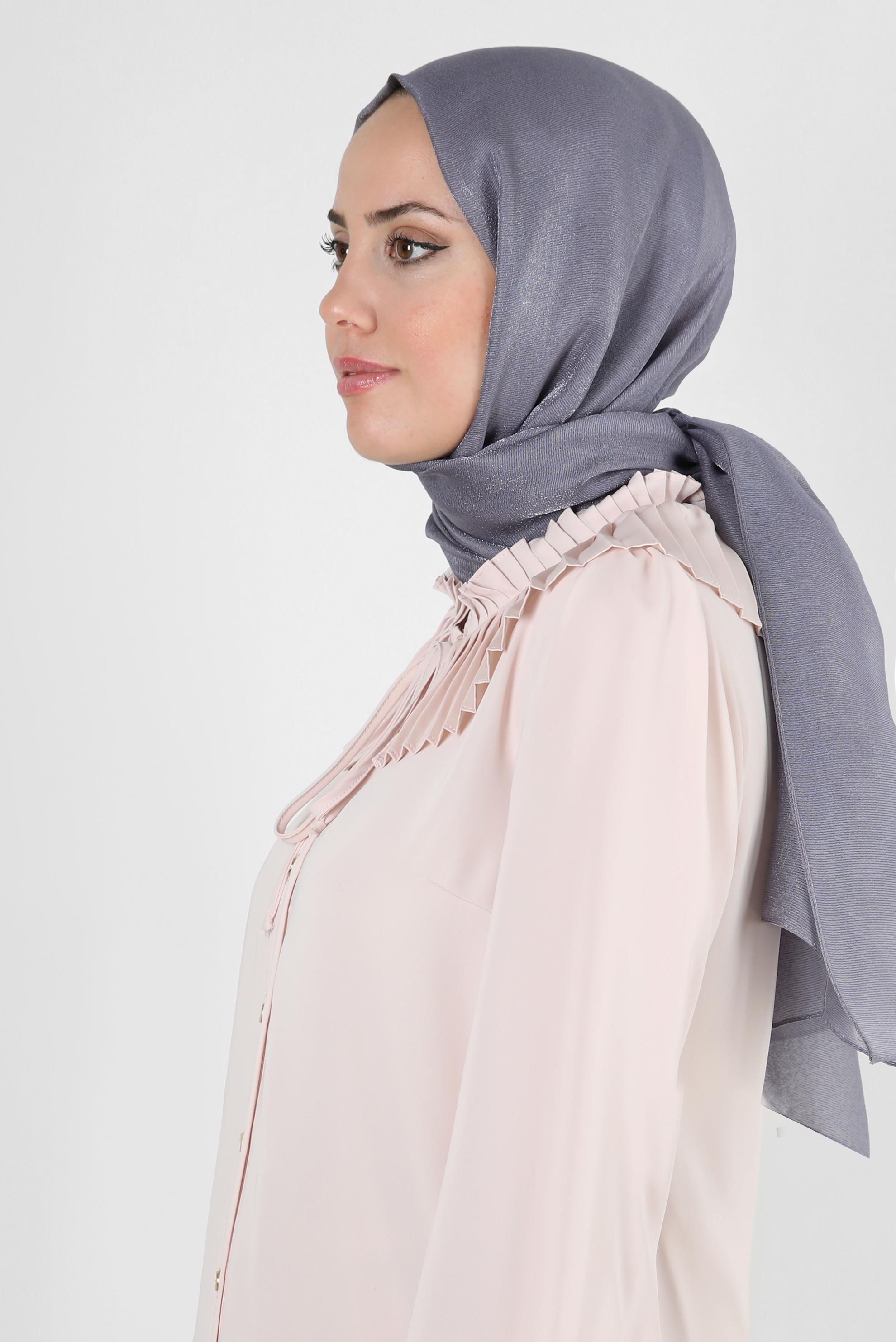 Vêtements hijab GRIS CHÂLE À PAILLETTES ALVINA 8240