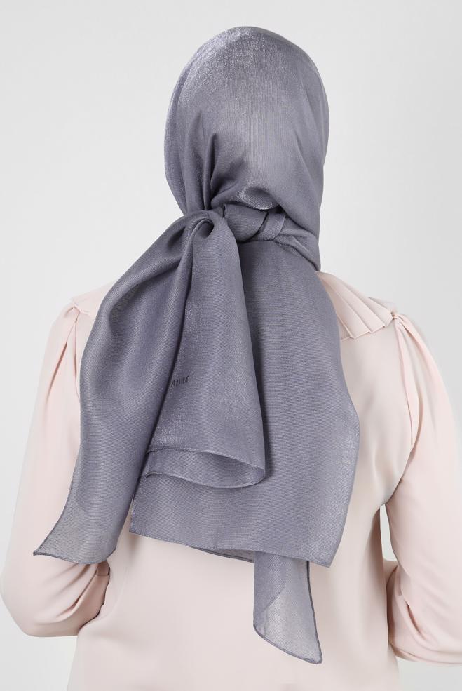 Vêtements hijab GRIS CHÂLE À PAILLETTES ALVINA 8240 - ALVİNA