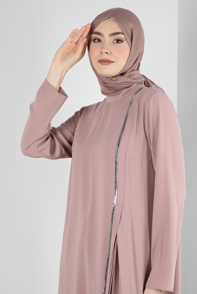 Vêtements hijab ROSE CHÂLE À PAILLETTES ALVINA 8240 - ALVİNA