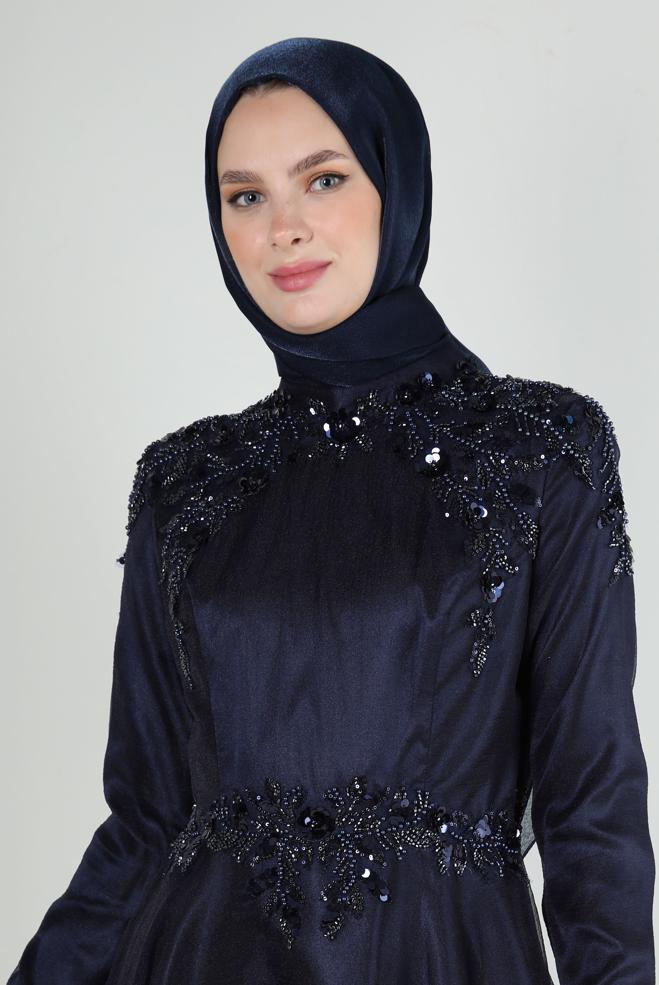 Tesettür giyim  ALVİNA SİMLİ ŞAL 8240 - ALVİNA