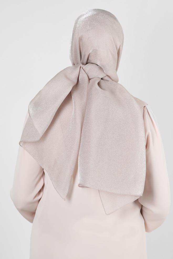 Hijab clothing SAND ALVINA GLITTER SHAWL 8240 - ALVİNA