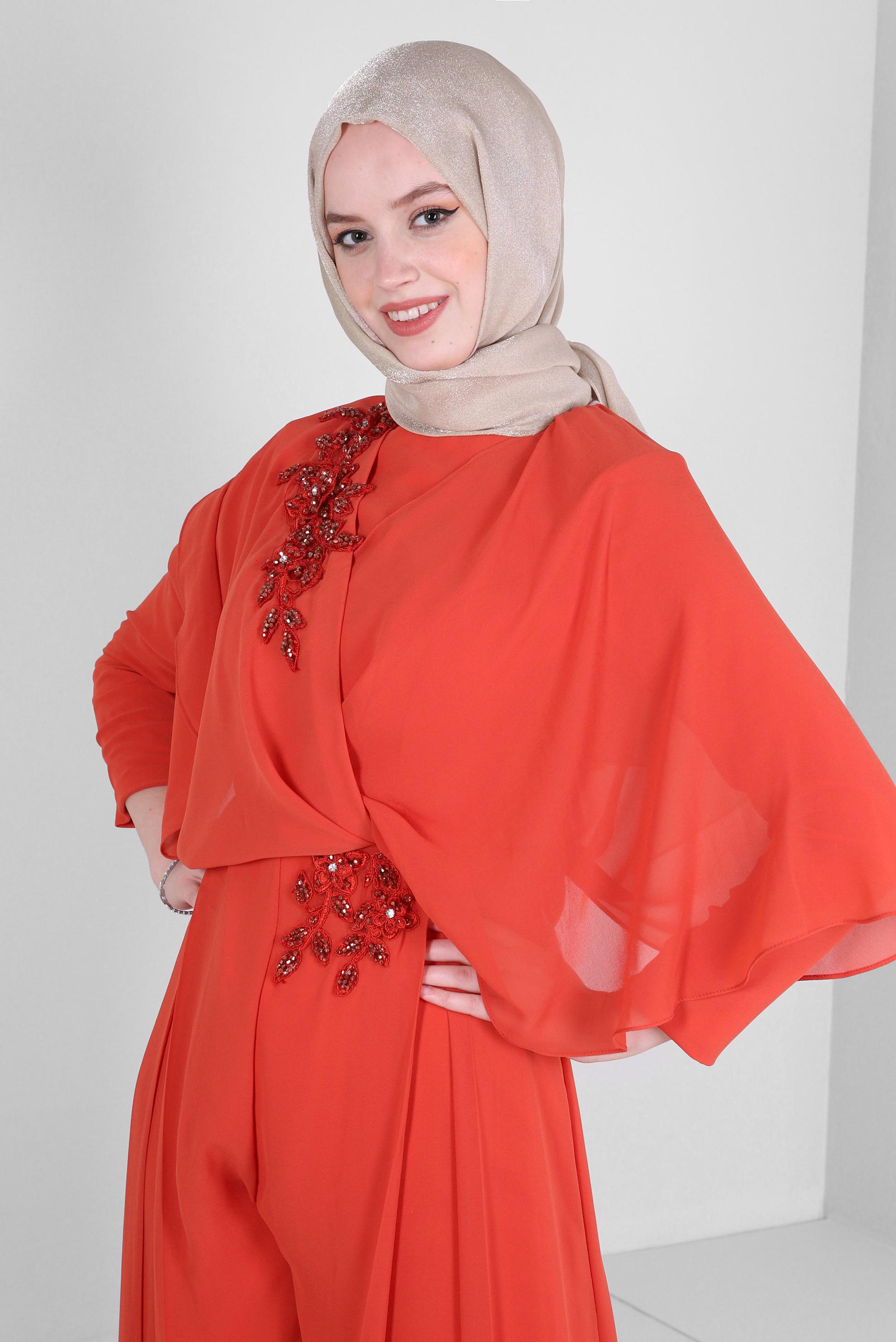 Tesettür giyim BEJ ALVİNA SİMLİ ŞAL 8240